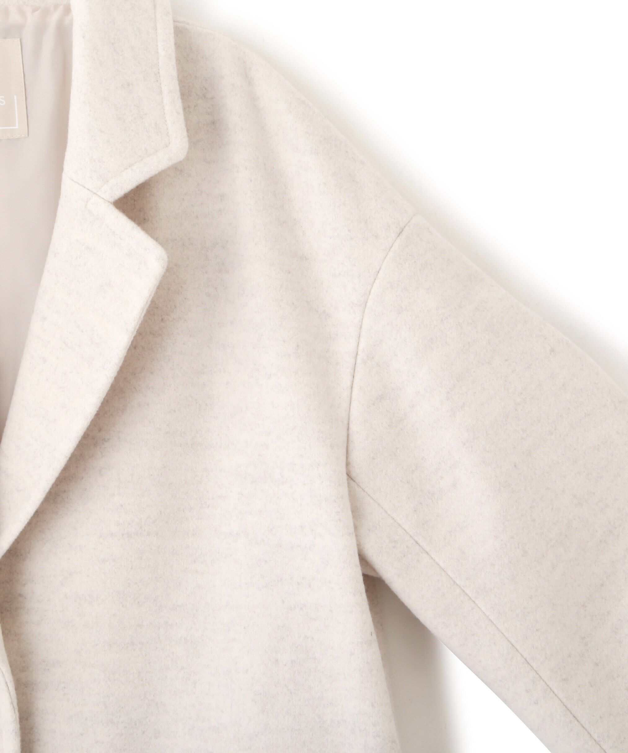  「[低身長サイズ/Sシリーズ]メルトンルーズチェスターロングコート」|その他|