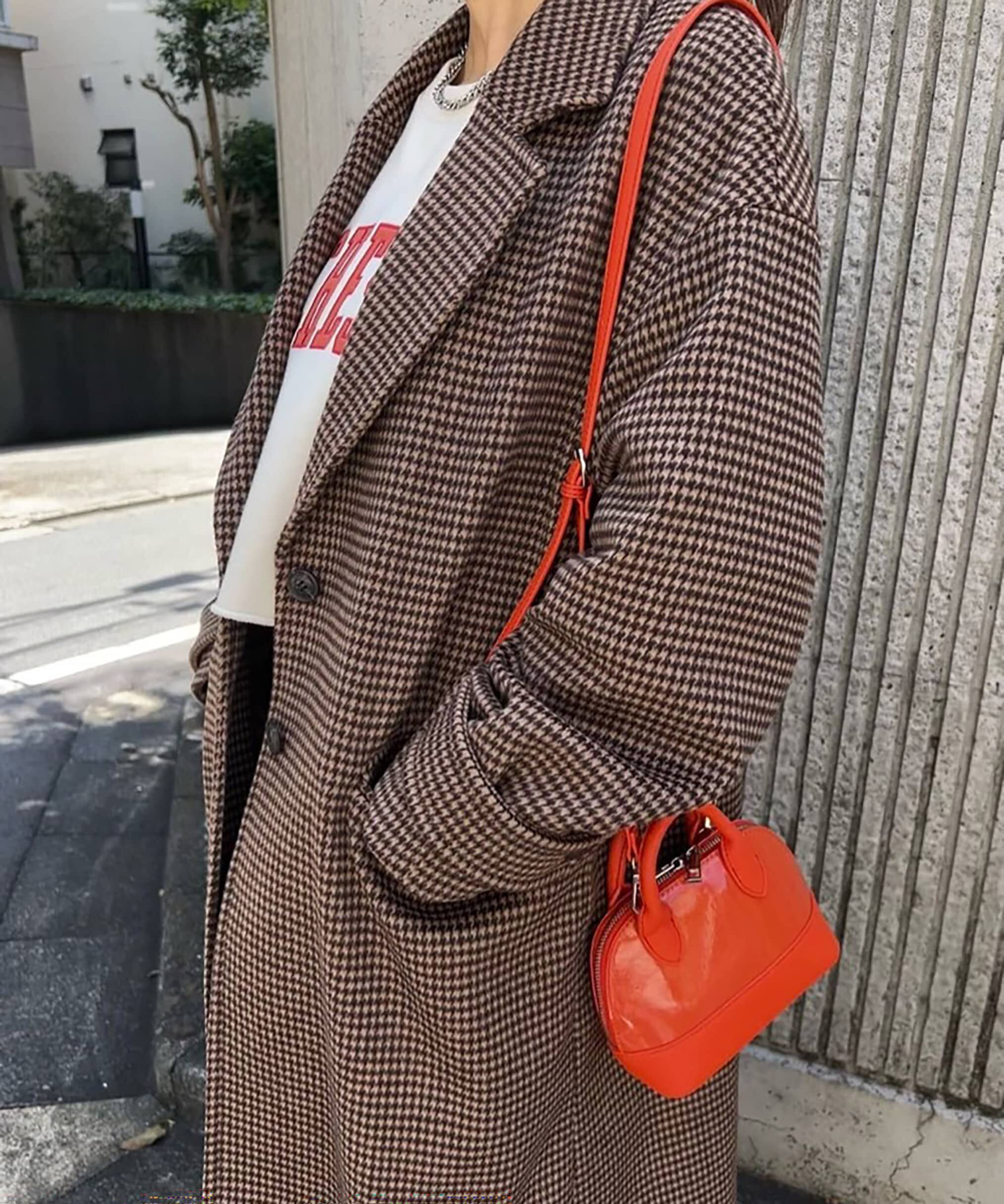  「[低身長サイズ/Sシリーズ]メルトンルーズチェスターロングコート」|その他|