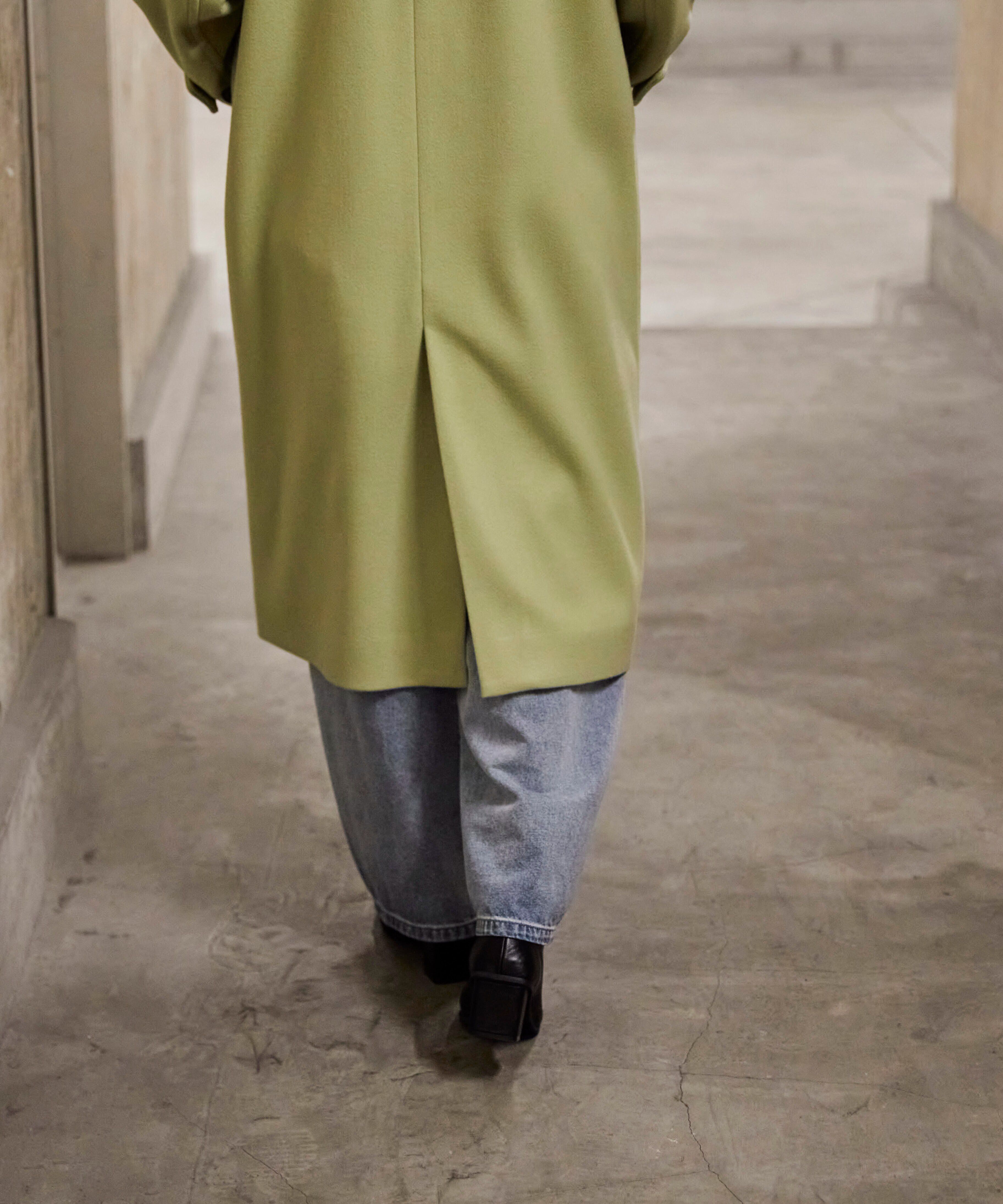  「[低身長サイズ/Sシリーズ]メルトンルーズチェスターロングコート」|その他|