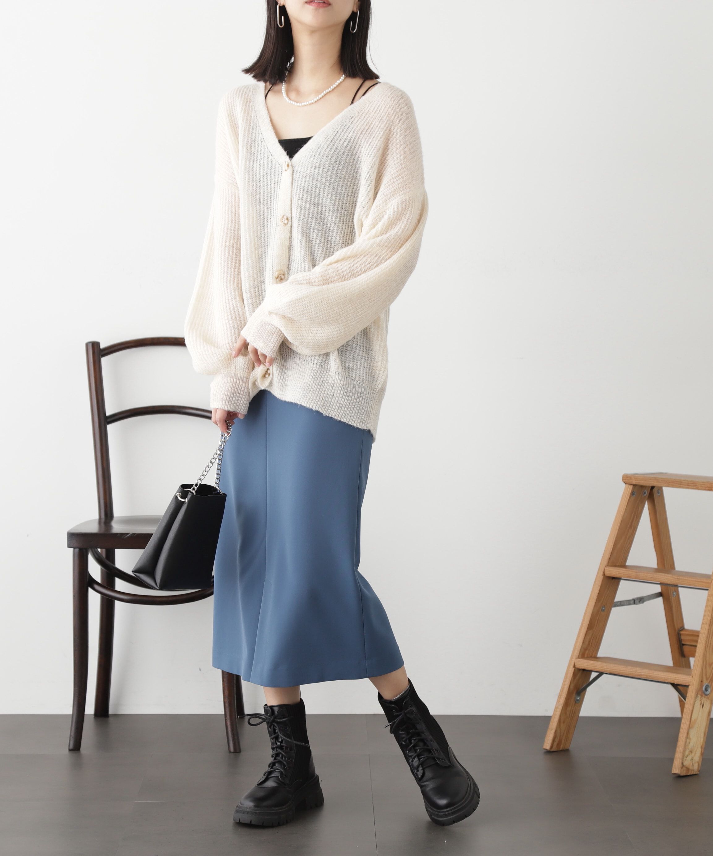  「シアーモヘヤライクニットカーディガン」|ニット・セーター|