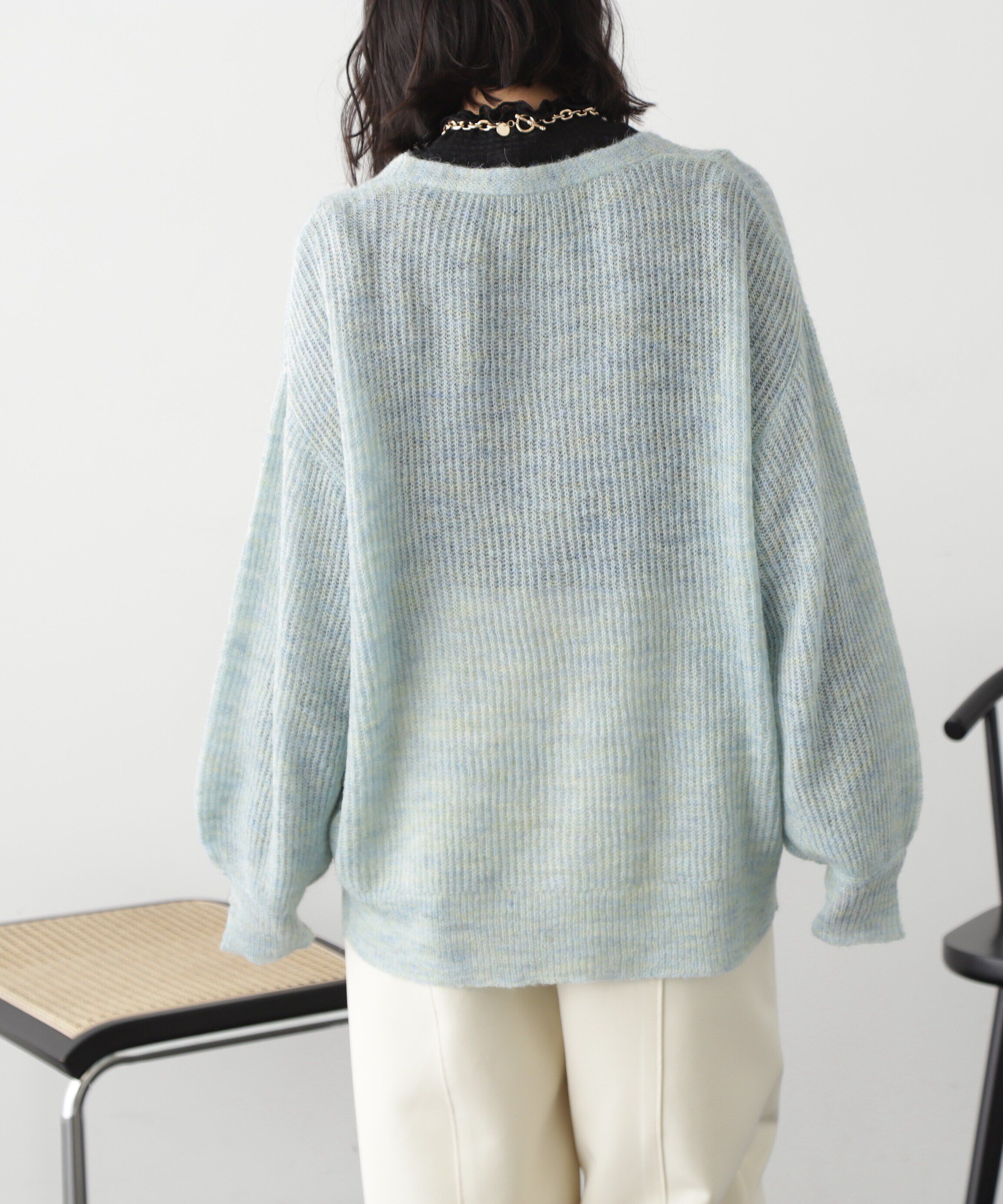  「シアーモヘヤライクニットカーディガン」|ニット・セーター|