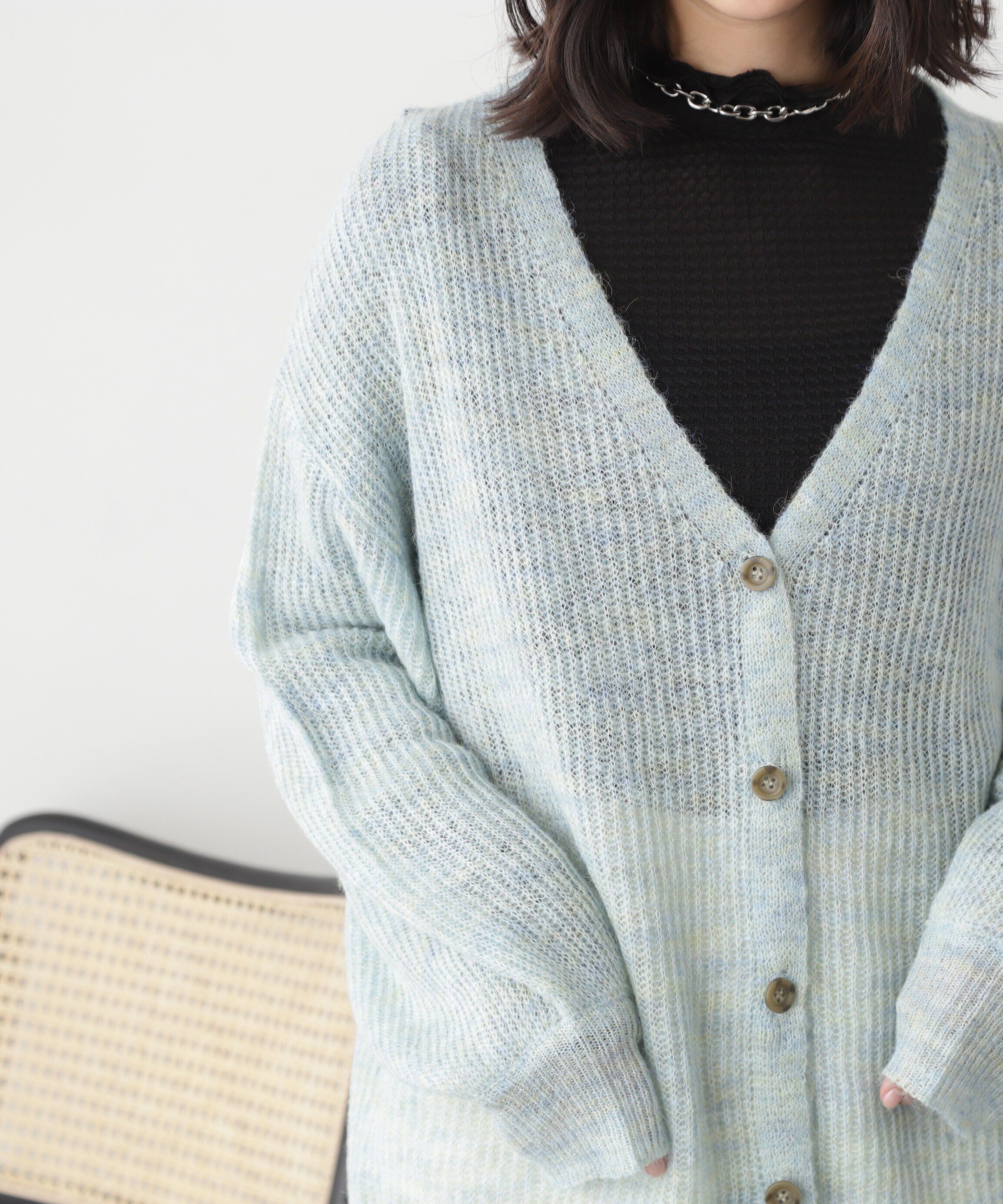  「シアーモヘヤライクニットカーディガン」|ニット・セーター|