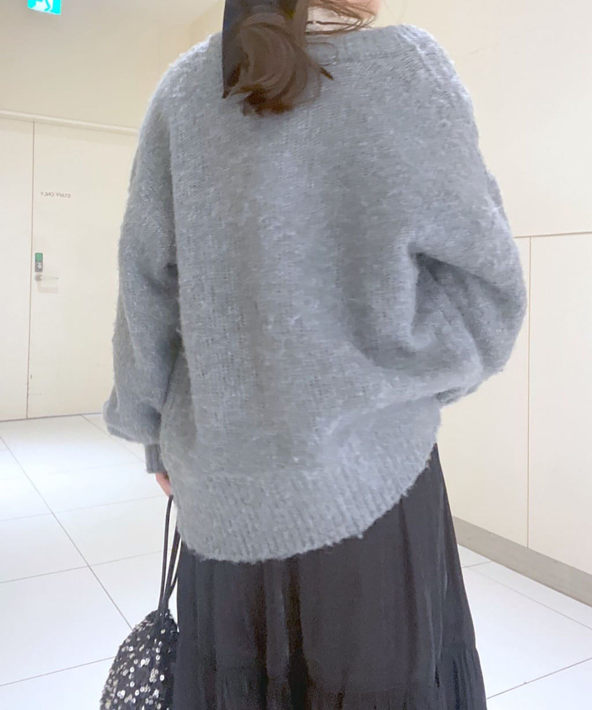  「ミックス起毛裏付きニットジャケット」|ニット・セーター|