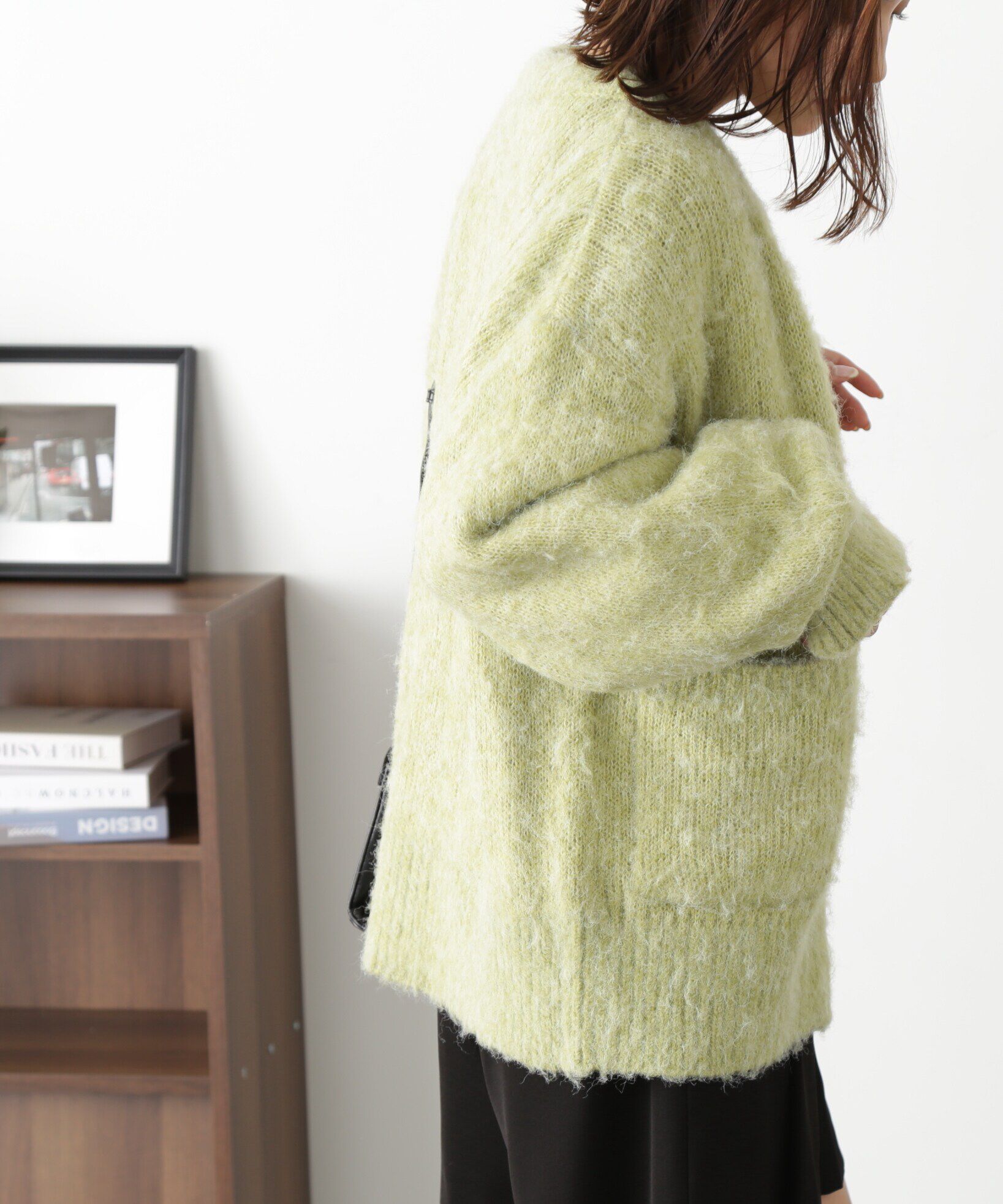  「ミックス起毛裏付きニットジャケット」|ニット・セーター|