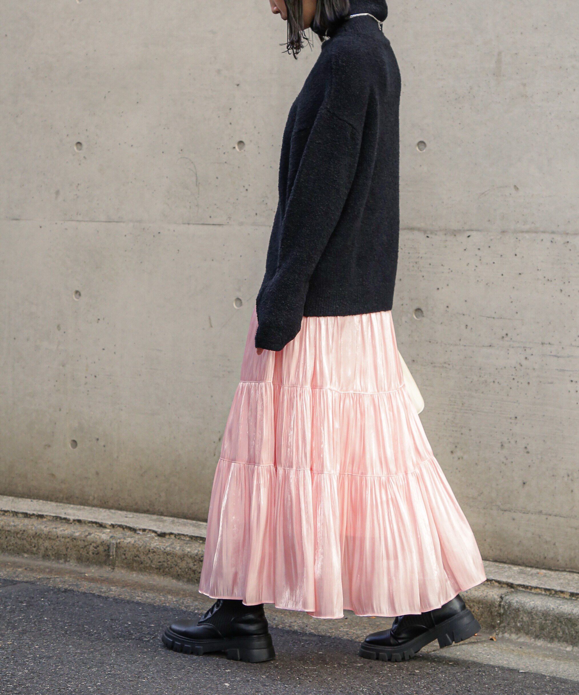  「シャイニーティアードスカート」|スカート|