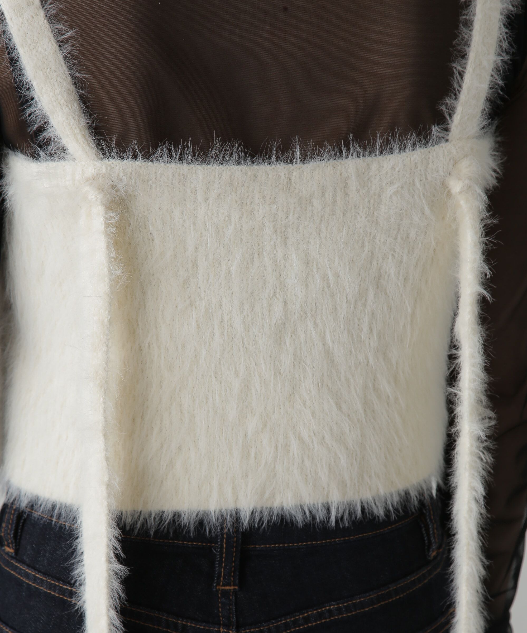  「フロントボタンシャギービスチェ」|ニット・セーター|