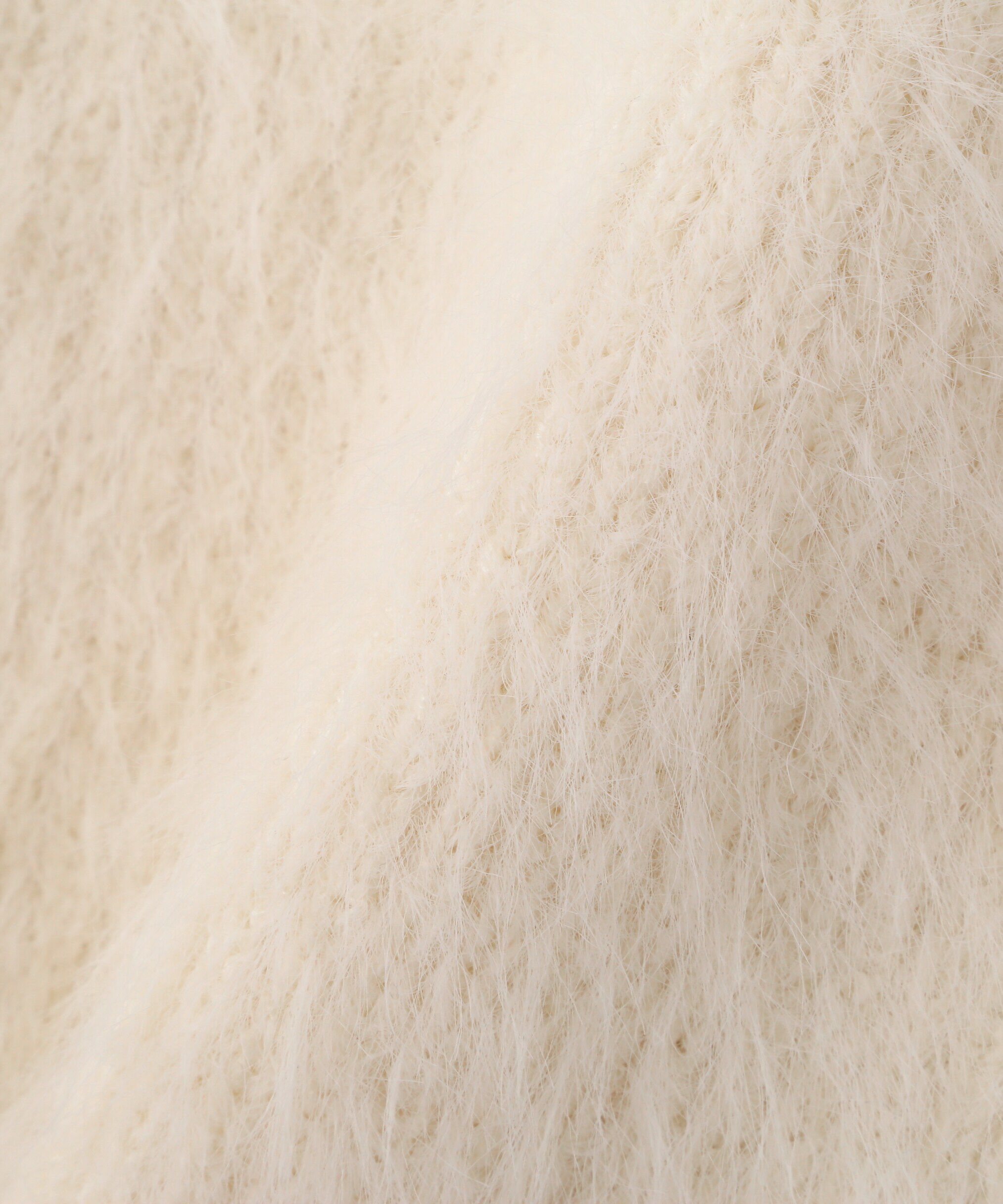  「フロントボタンシャギービスチェ」|ニット・セーター|