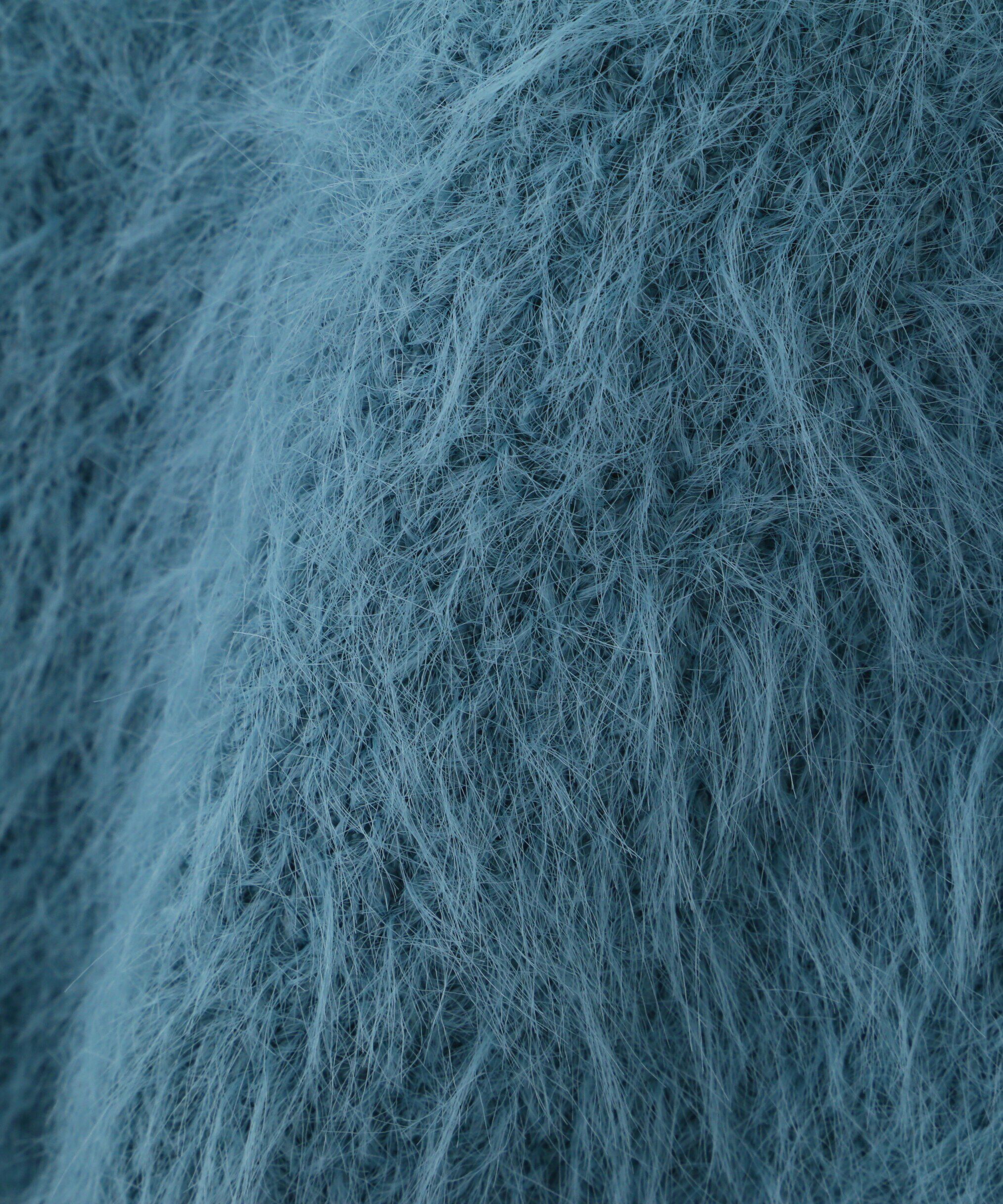  「フロントボタンシャギービスチェ」|ニット・セーター|