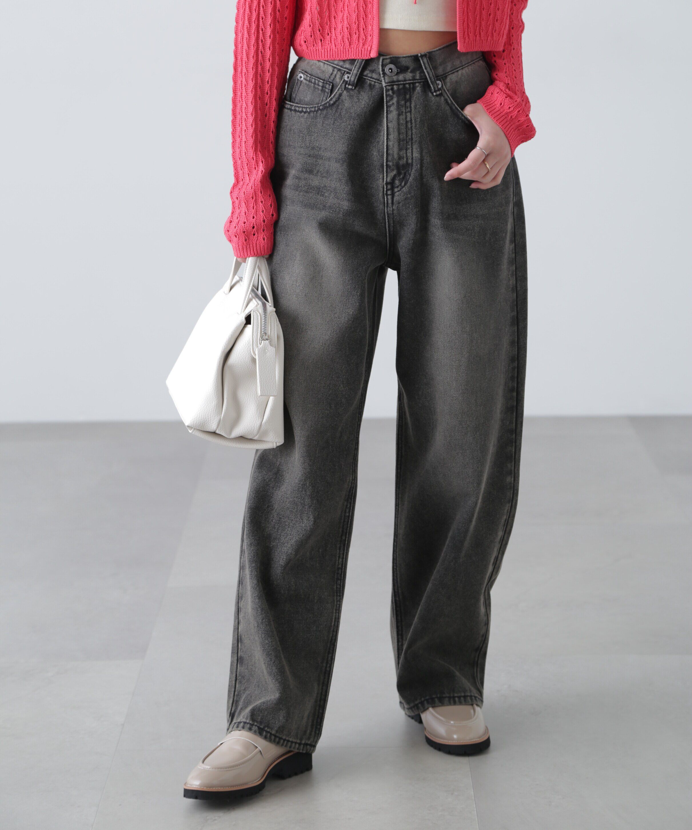  「ブラストオーバーダイワイドストレートデニムパンツ」|その他|