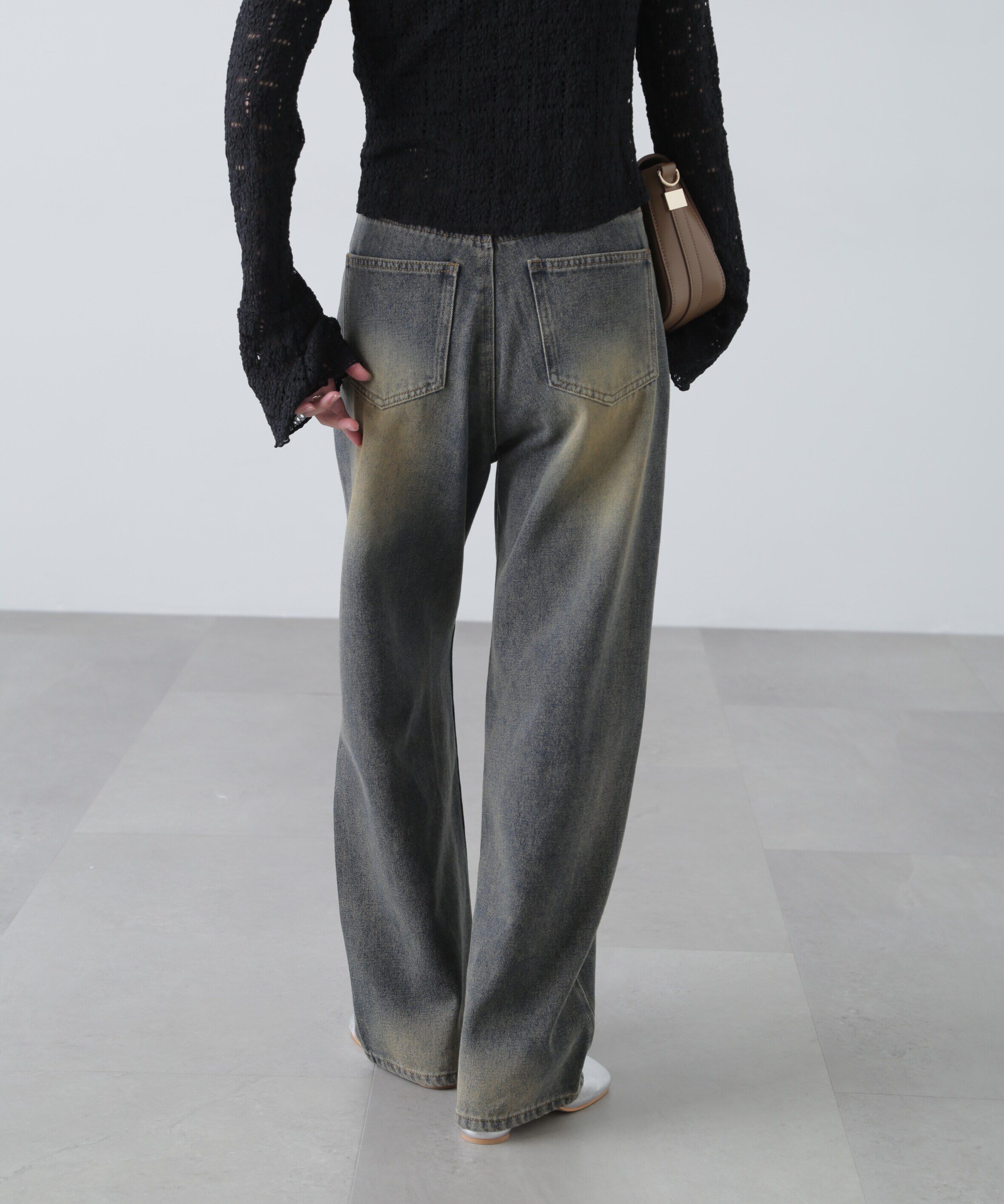  「ブラストオーバーダイワイドストレートデニムパンツ」|その他|