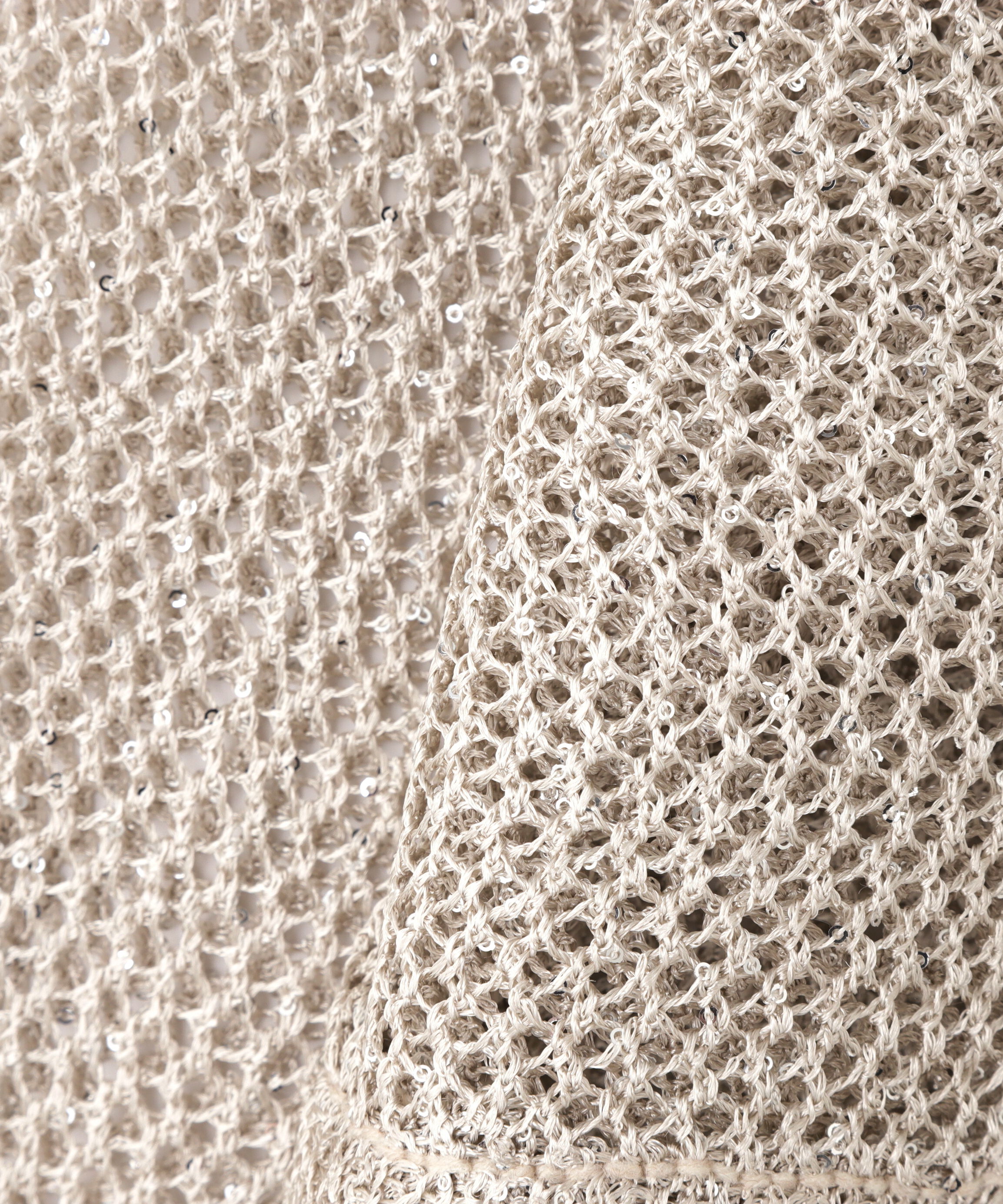  「メッシュスパンコールニット」|ニット・セーター|