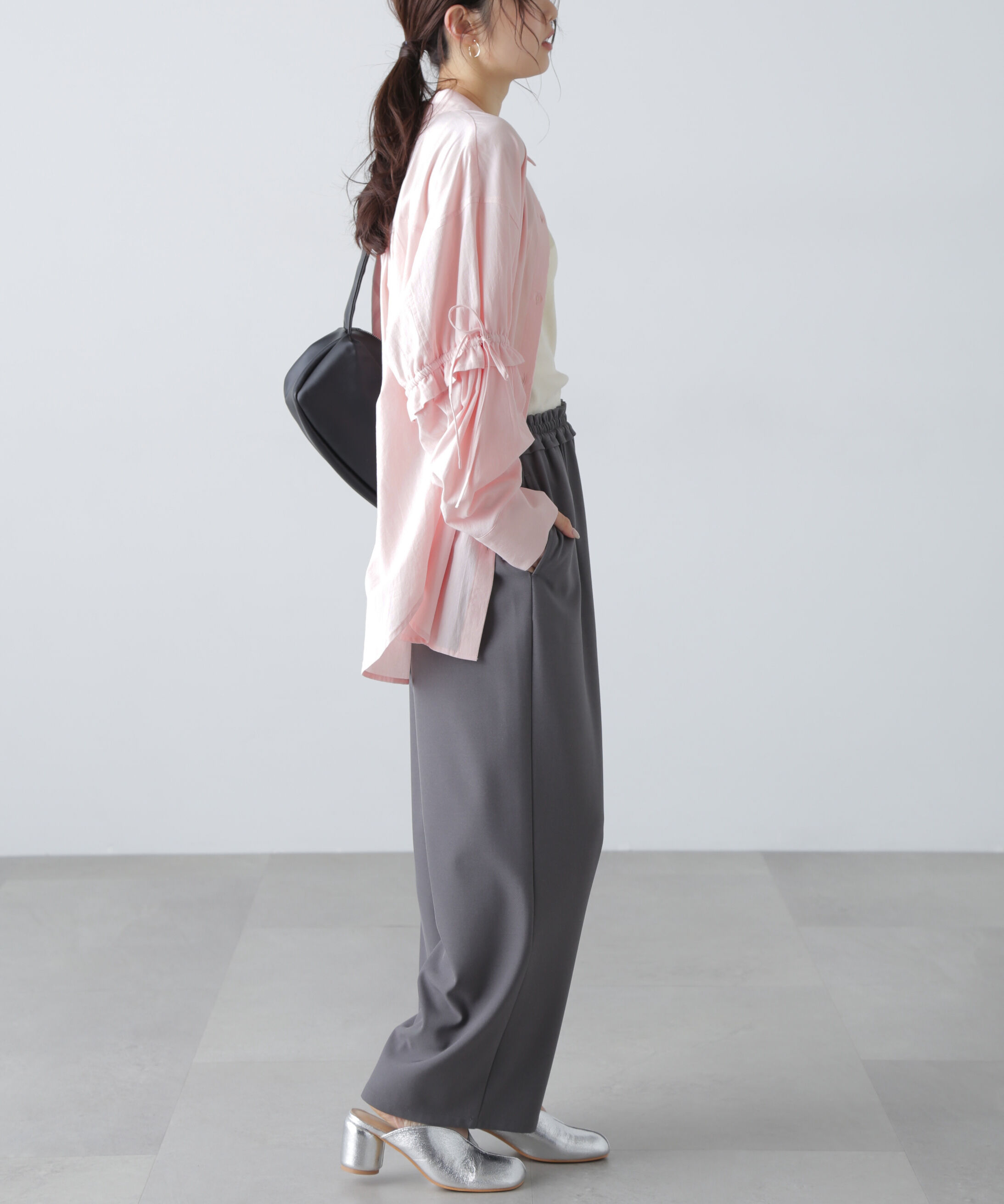  「袖ドロストオーバーシャツ」|シャツ・ブラウス|