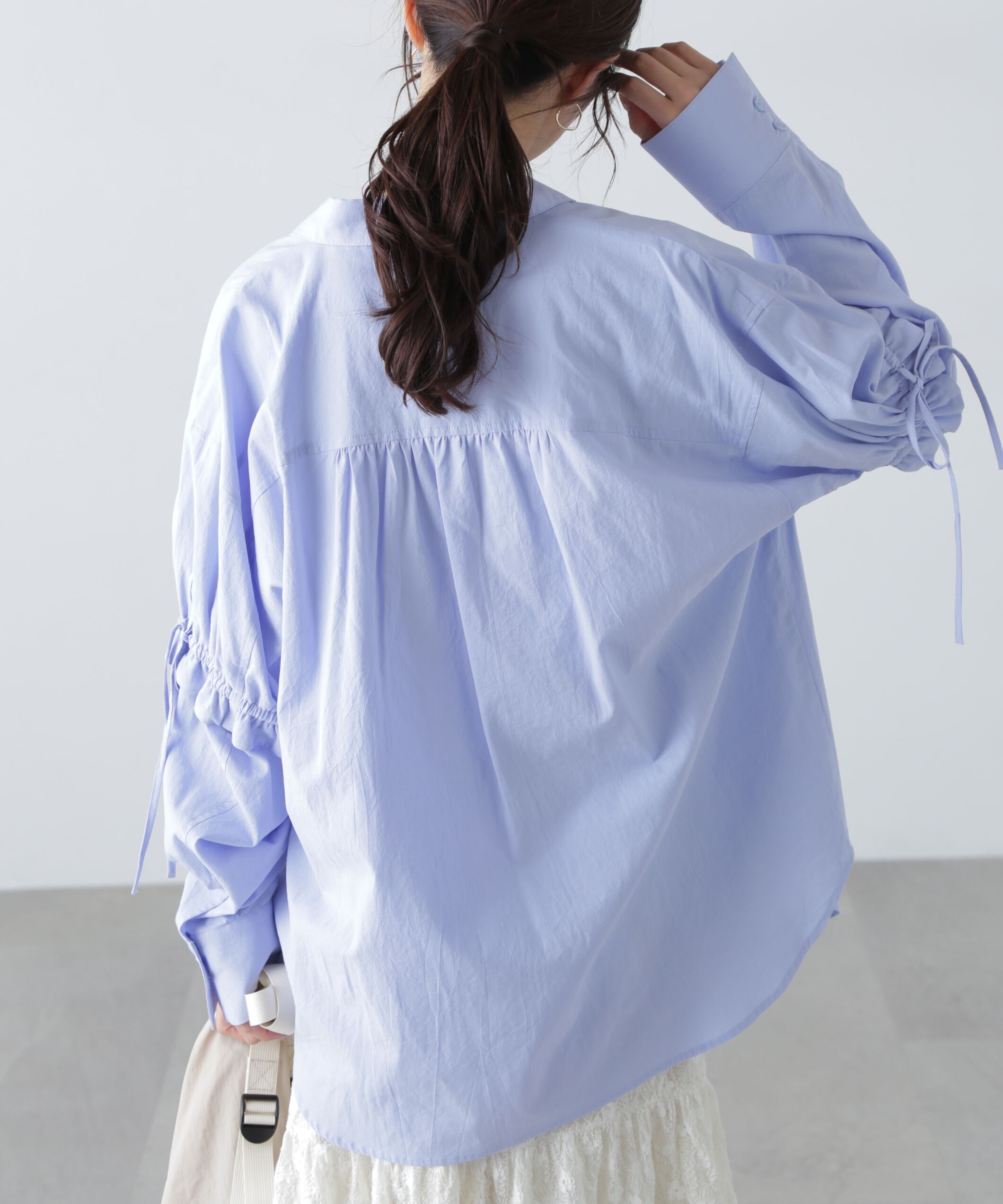  「袖ドロストオーバーシャツ」|シャツ・ブラウス|