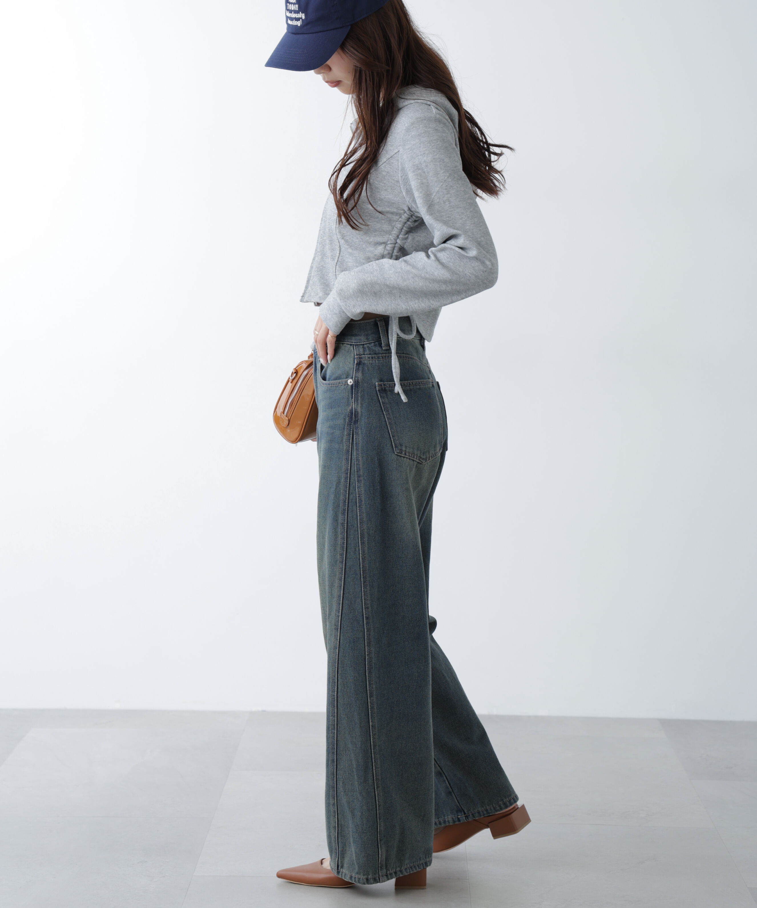  「サイドドロストコンパクトパーカー」|Tシャツ・カットソー|