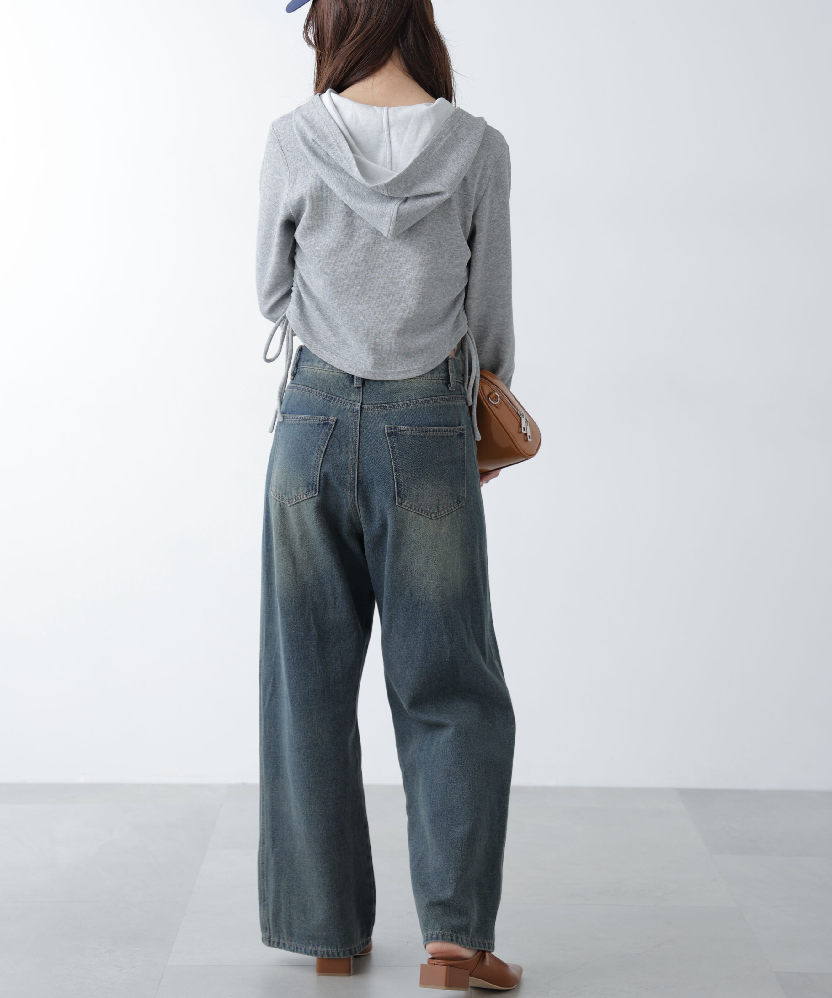  「サイドドロストコンパクトパーカー」|Tシャツ・カットソー|