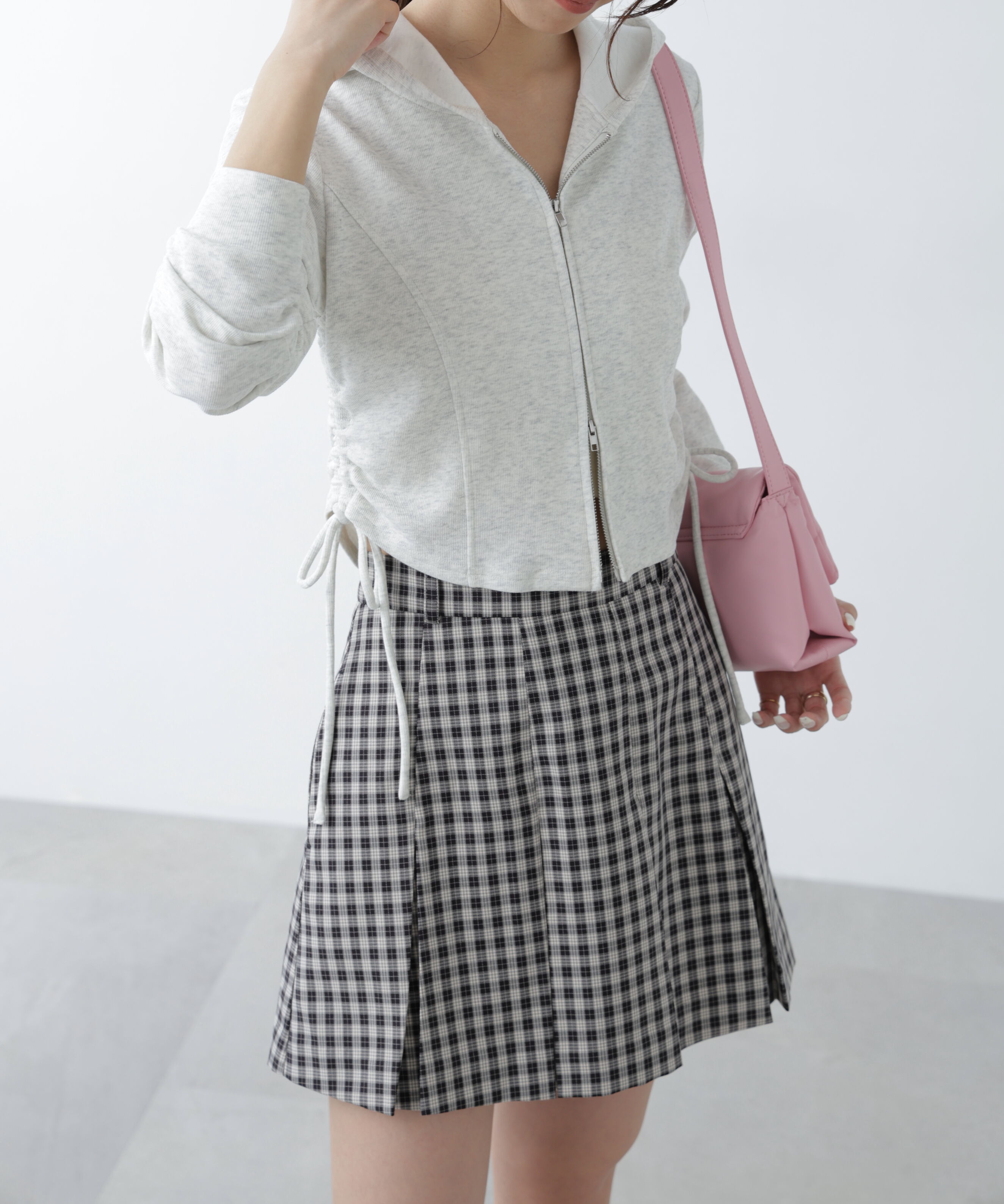  「サイドドロストコンパクトパーカー」|Tシャツ・カットソー|