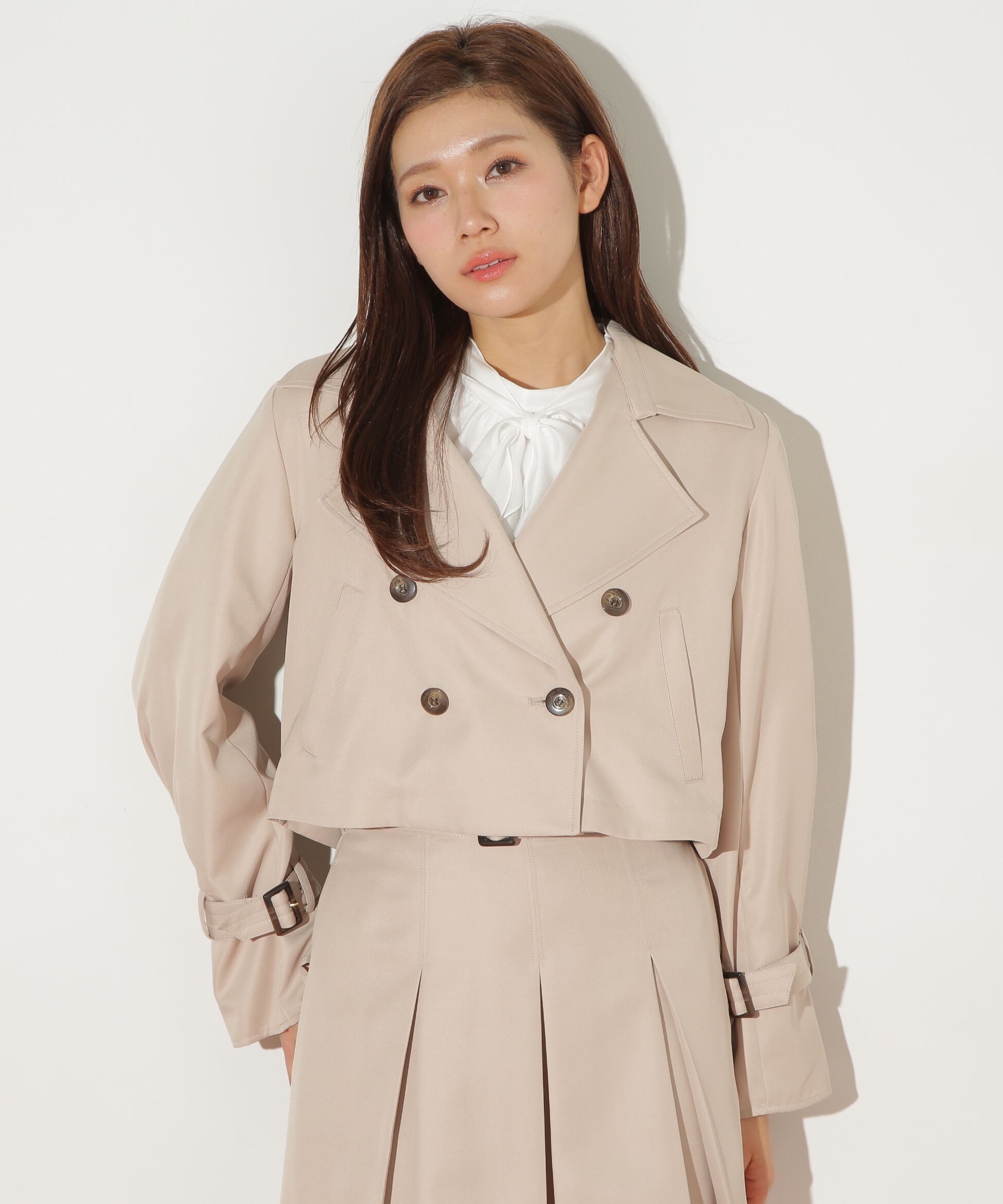  「ショート丈トレンチコート」|その他|