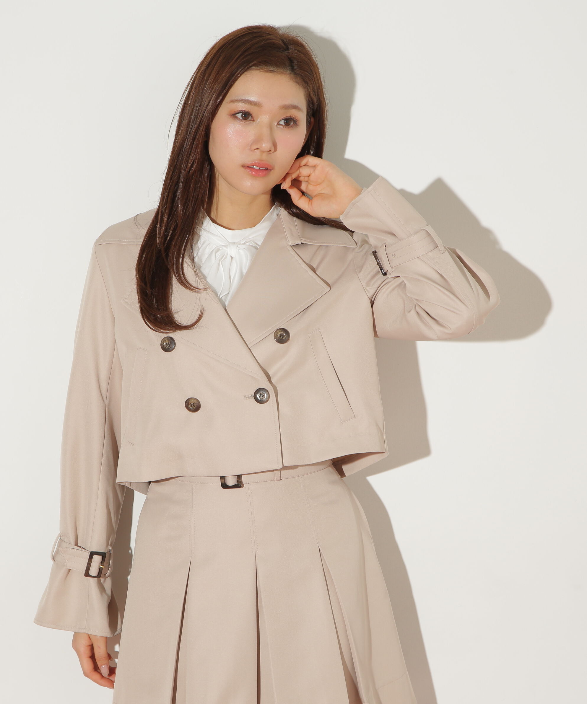  「ショート丈トレンチコート」|その他|