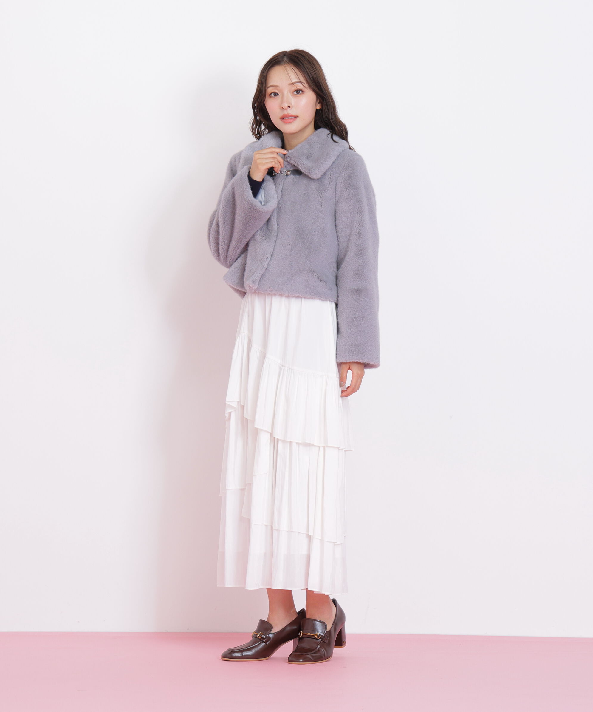  「フェイクファーショートジャケット」|その他|