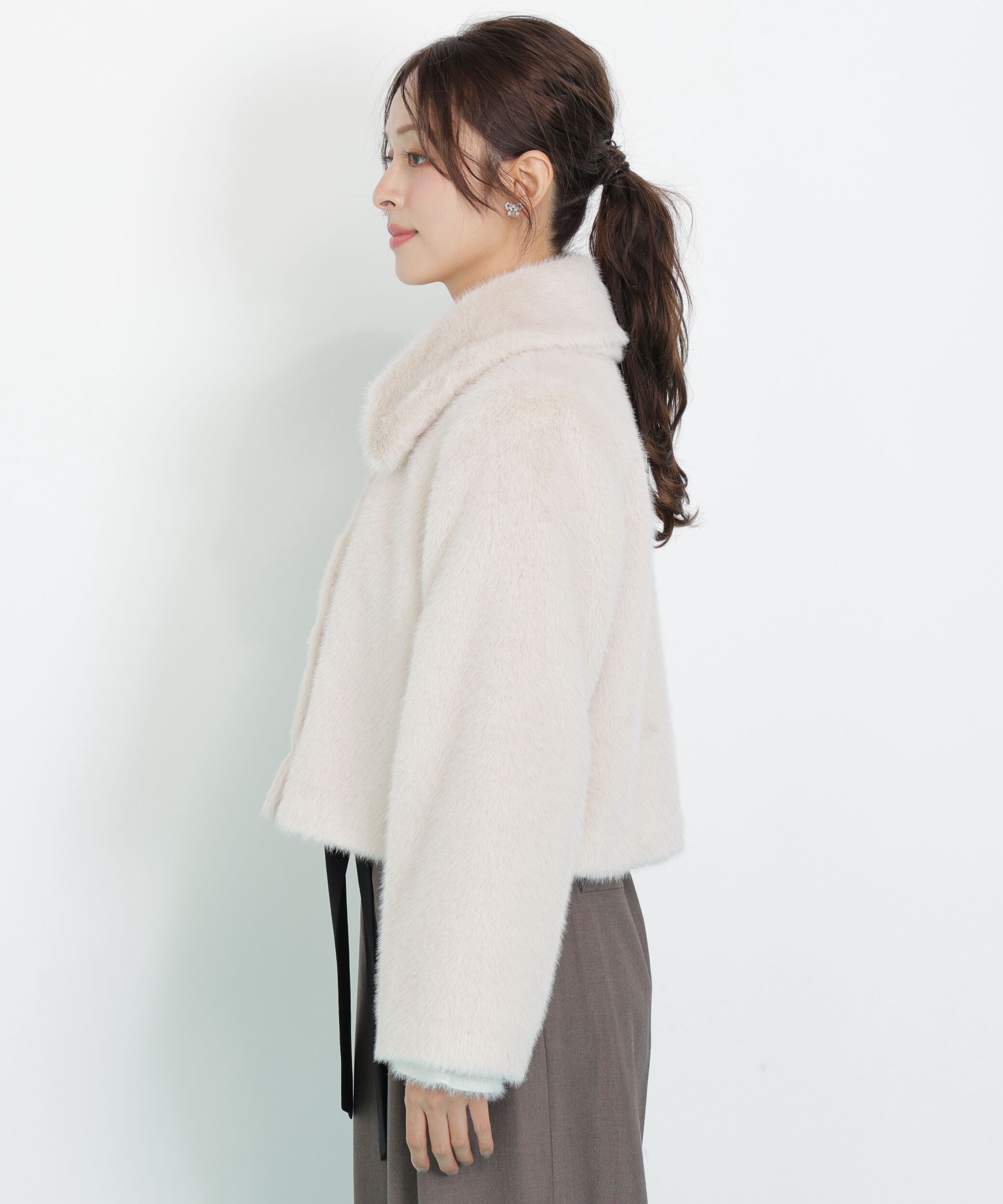  「フェイクファーショートジャケット」|その他|