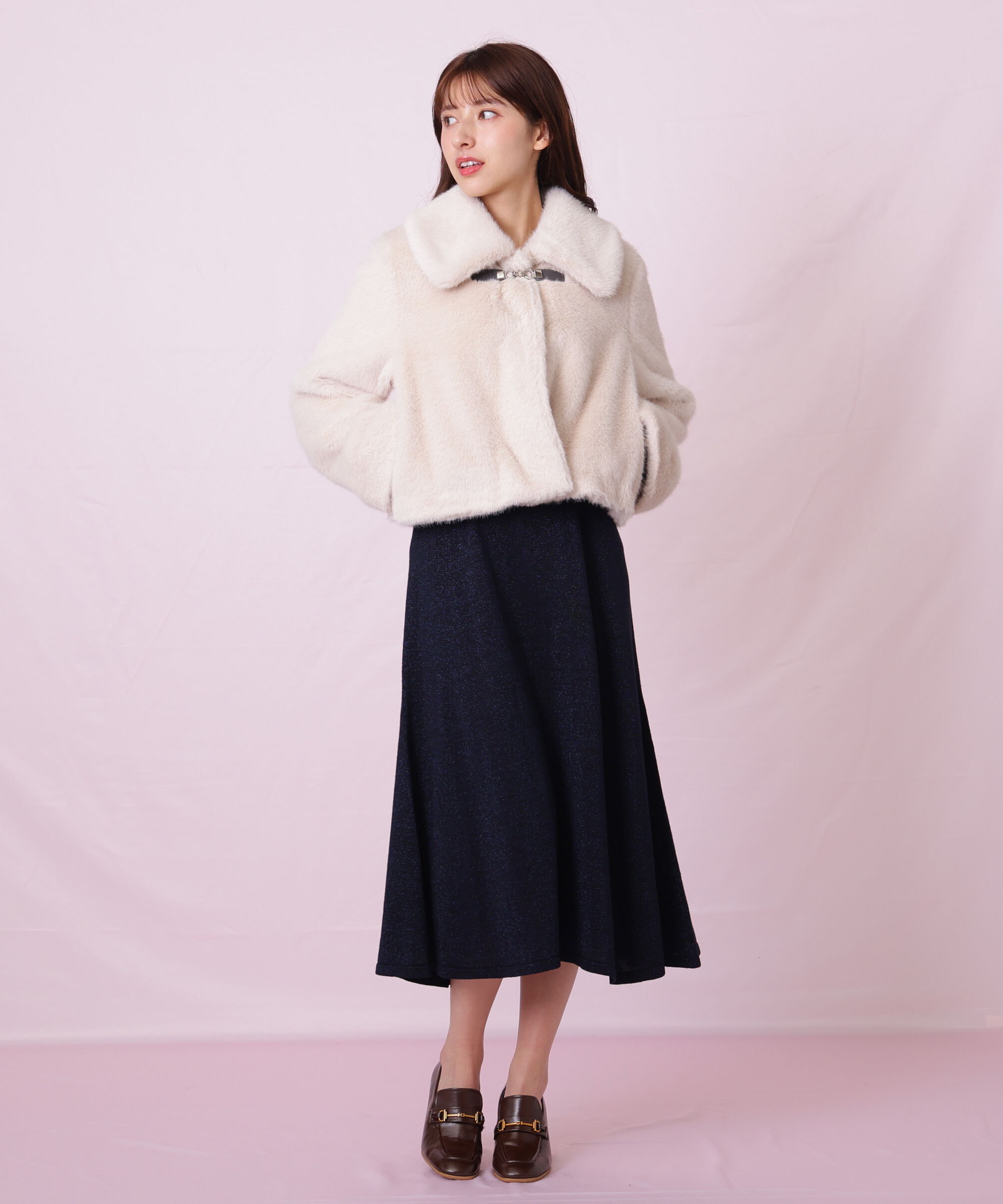  「フェイクファーショートジャケット」|その他|