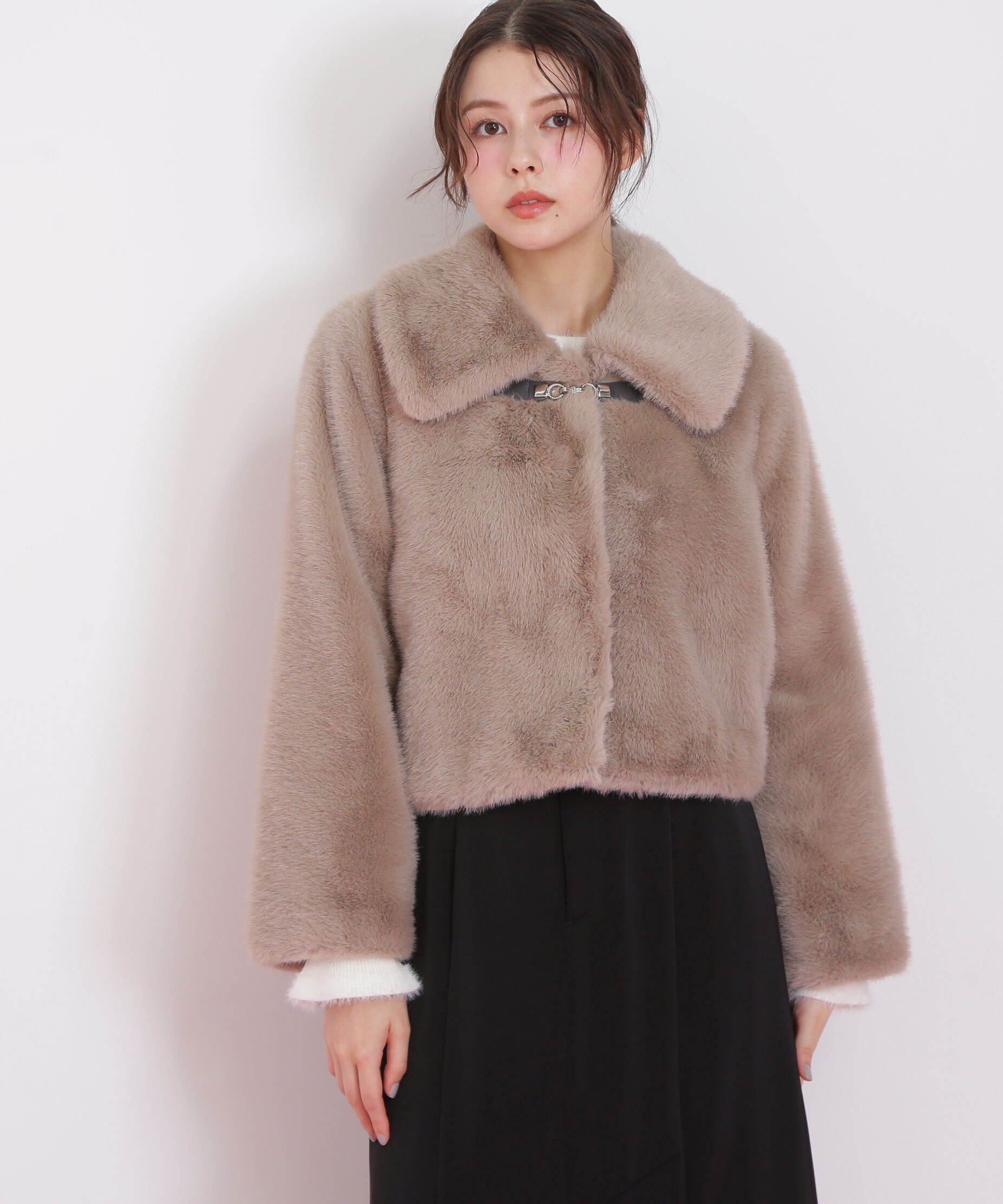  「フェイクファーショートジャケット」|その他|
