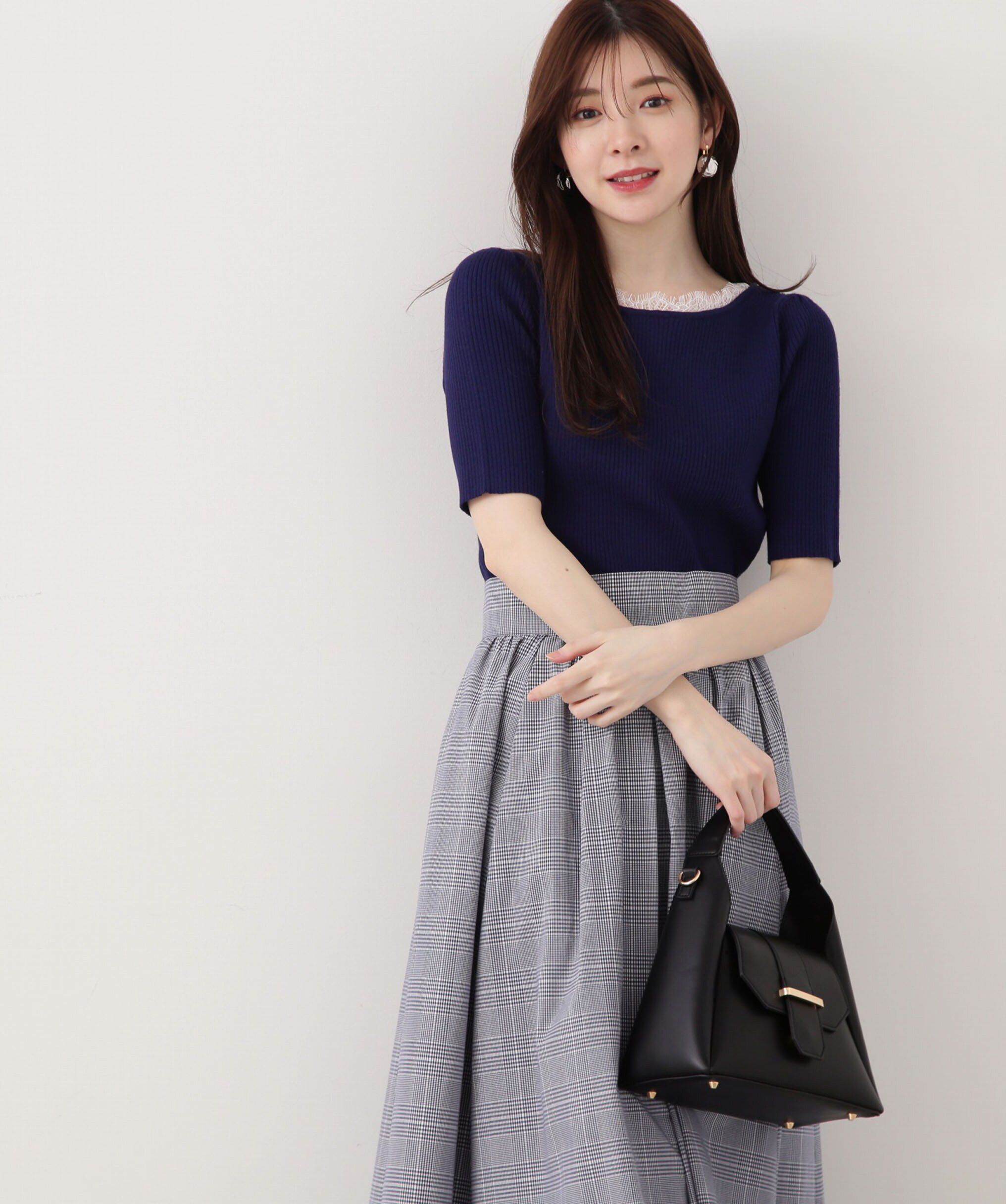 PROPORTION BODY DRESSING「チェックギャザースカート」|スカート|