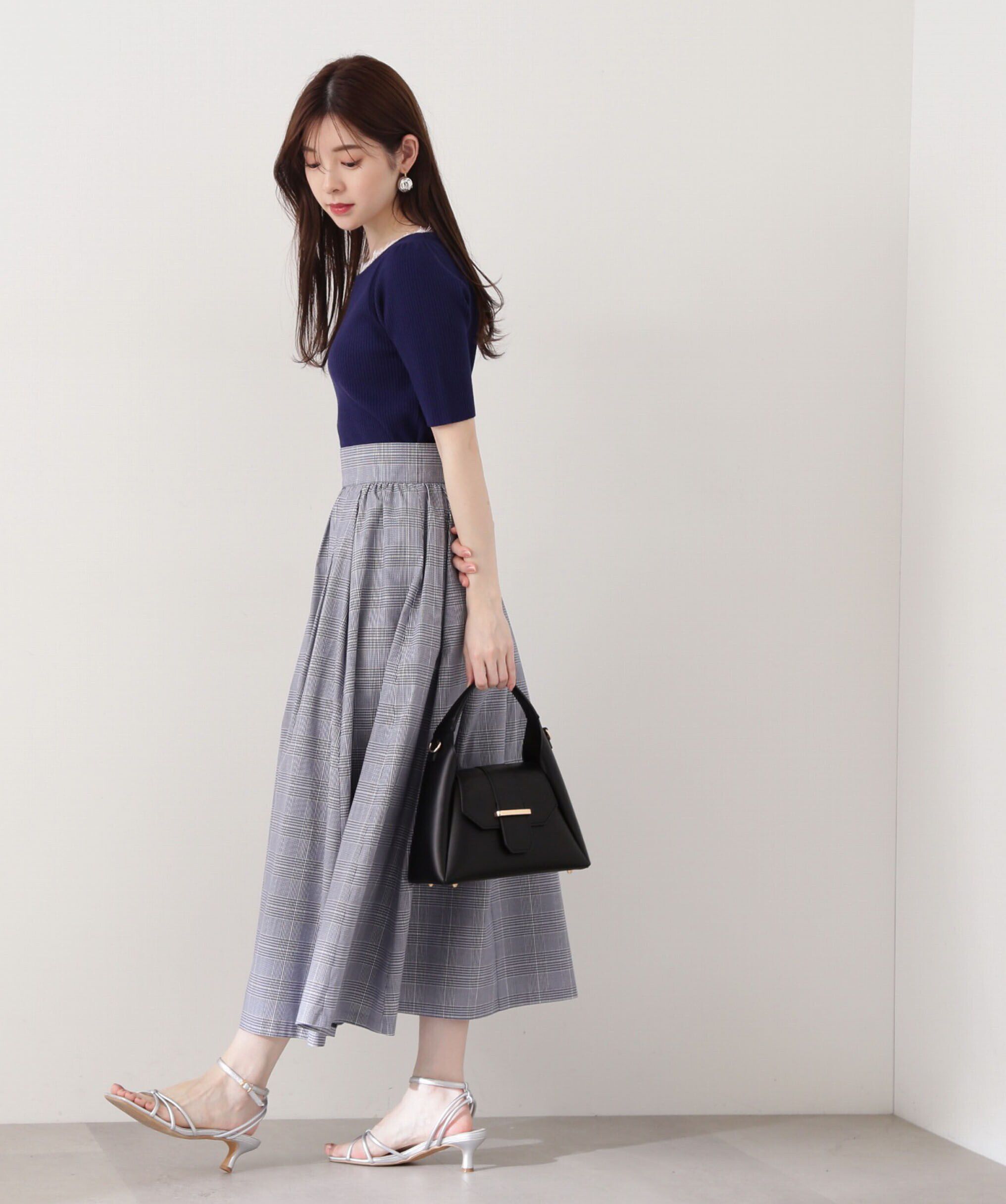 PROPORTION BODY DRESSING「チェックギャザースカート」|スカート|