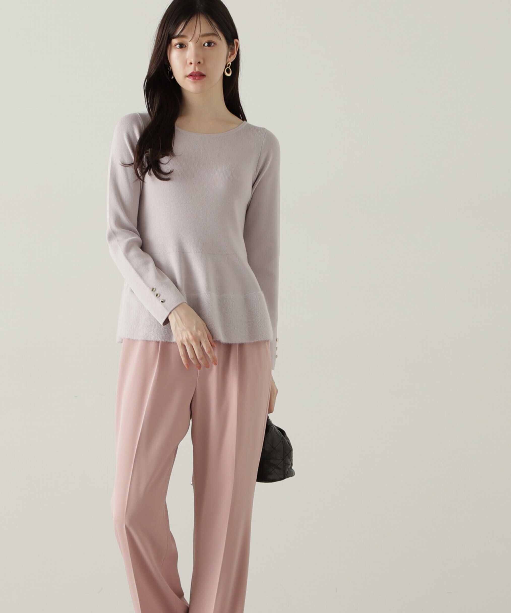 PROPORTION BODY DRESSING「フェザーペプラムニット　24AW」|ニット・セーター|