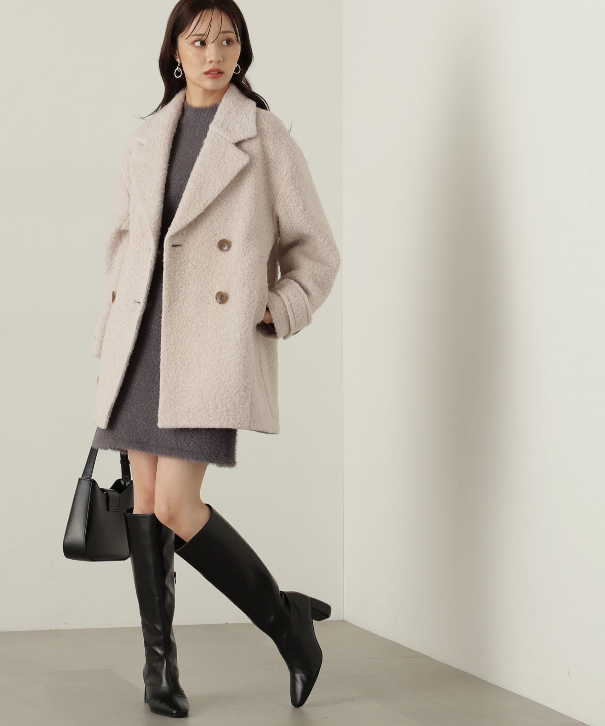 PROPORTION BODY DRESSING「ラメフェザーミニワンピース」|ワンピース|