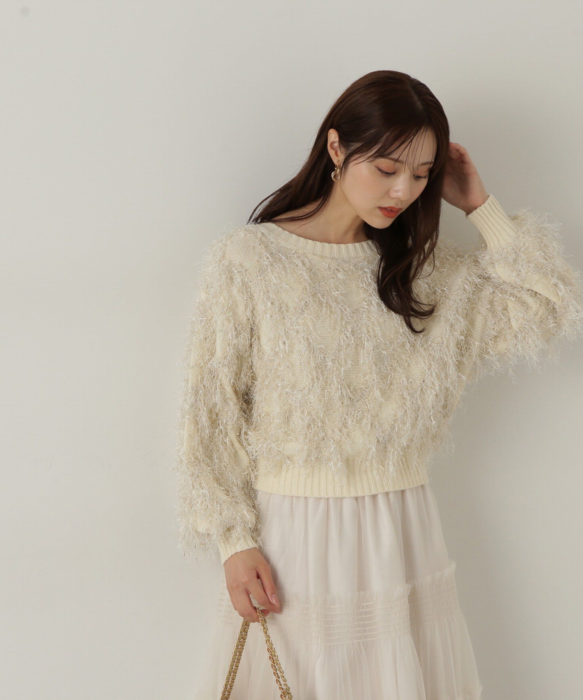 PROPORTION BODY DRESSING「ラメフリンジニット」|ニット・セーター|