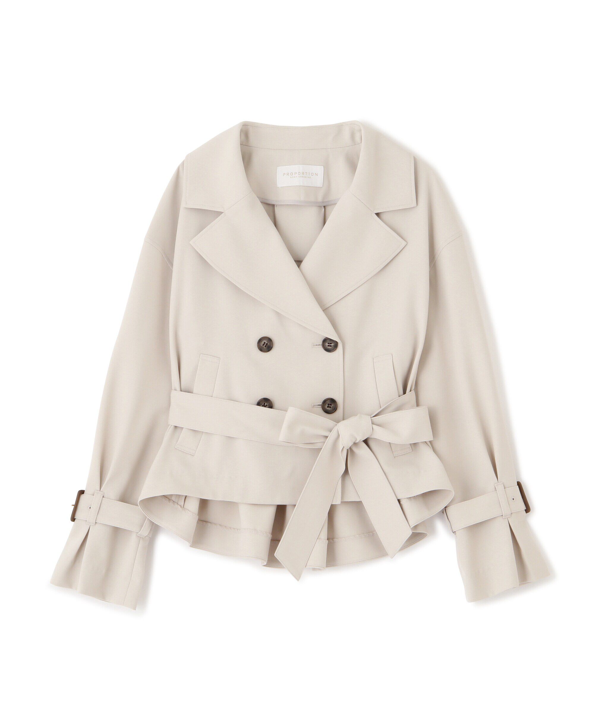 PROPORTION BODY DRESSING「ベーシックショートトレンチ」|ブルゾン・スタジャン|