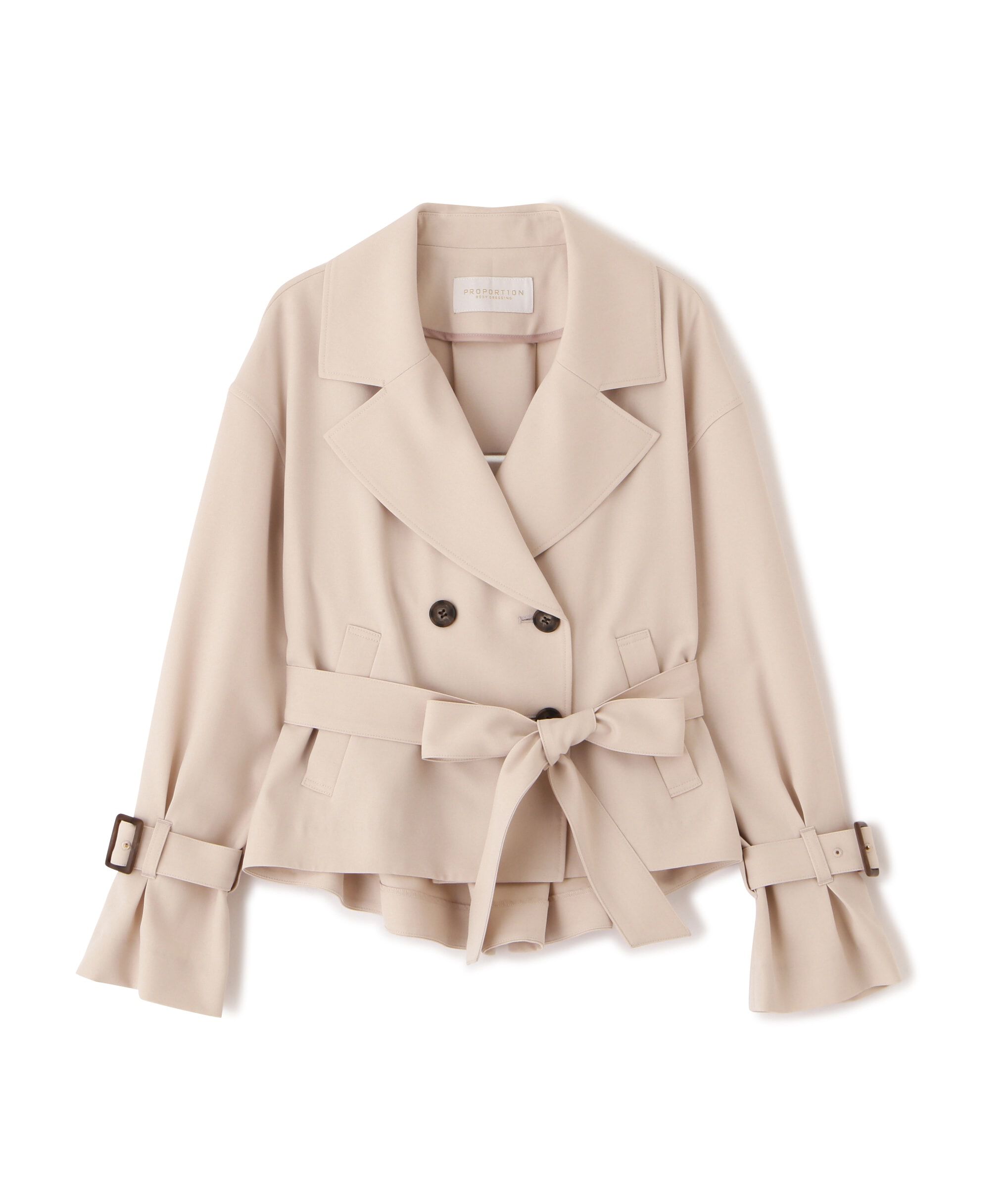 PROPORTION BODY DRESSING「ベーシックショートトレンチ」|ブルゾン・スタジャン|