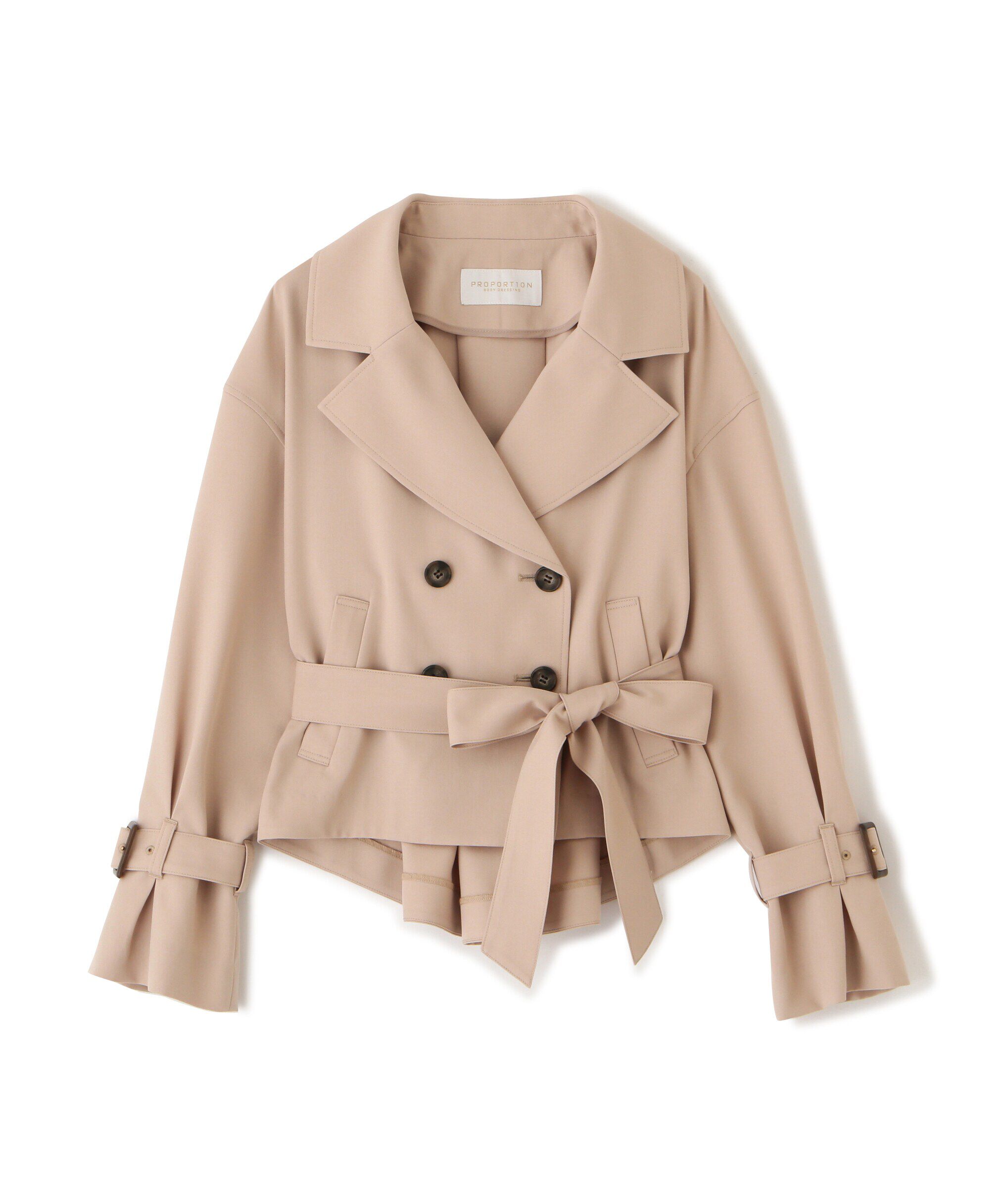 PROPORTION BODY DRESSING「ベーシックショートトレンチ」|ブルゾン・スタジャン|