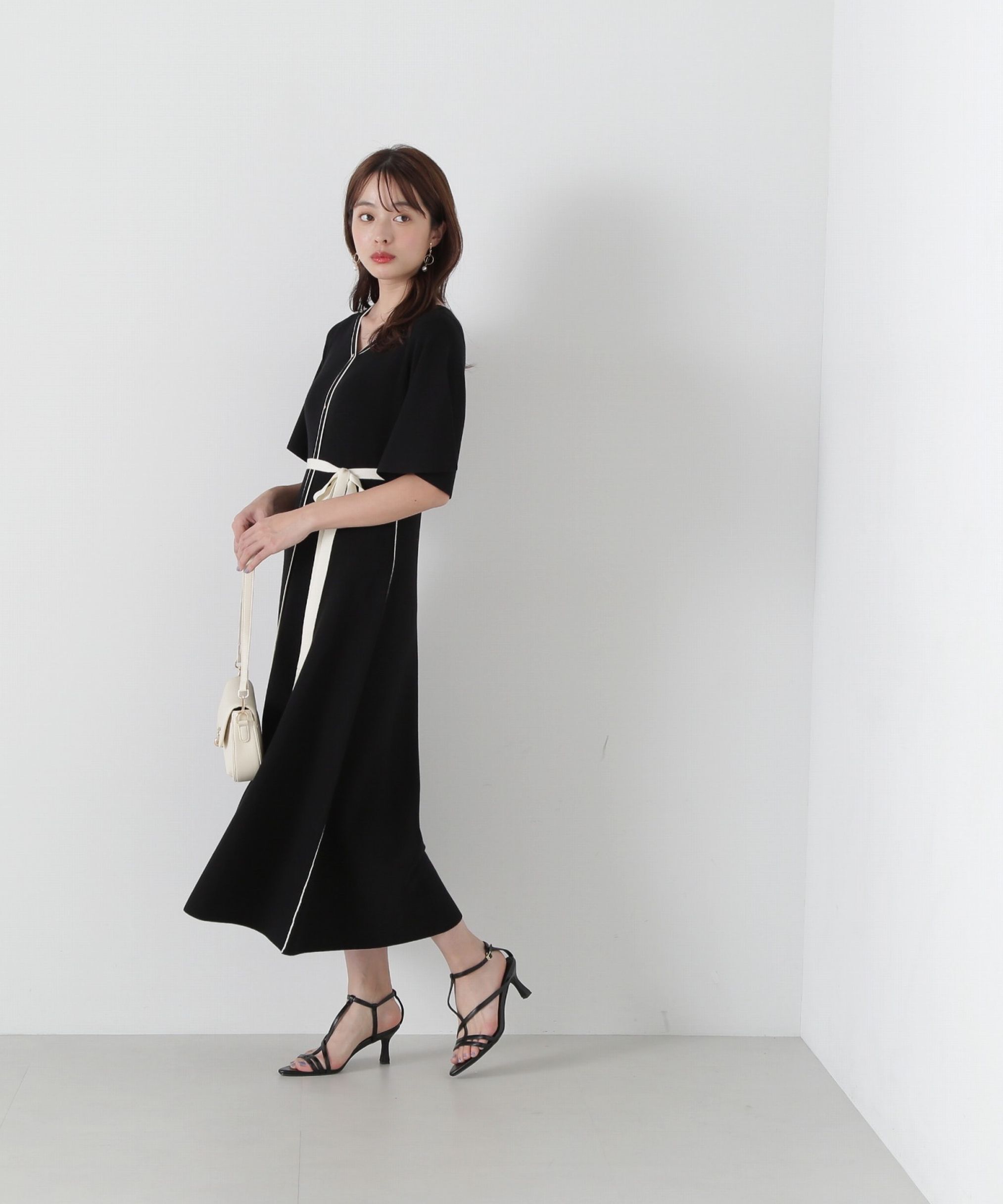 PROPORTION BODY DRESSING「金ボタンニットワンピース」|ワンピース|