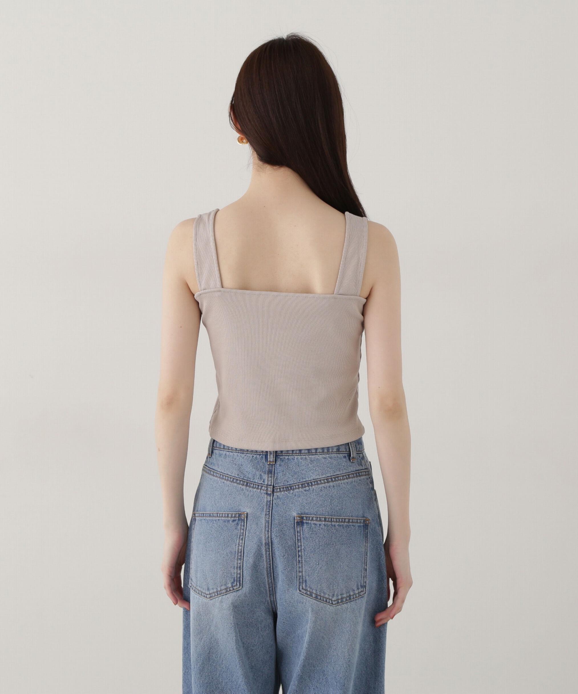 PROPORTION BODY DRESSING「前後2wayスクエアータンクトップ」|Tシャツ・カットソー|