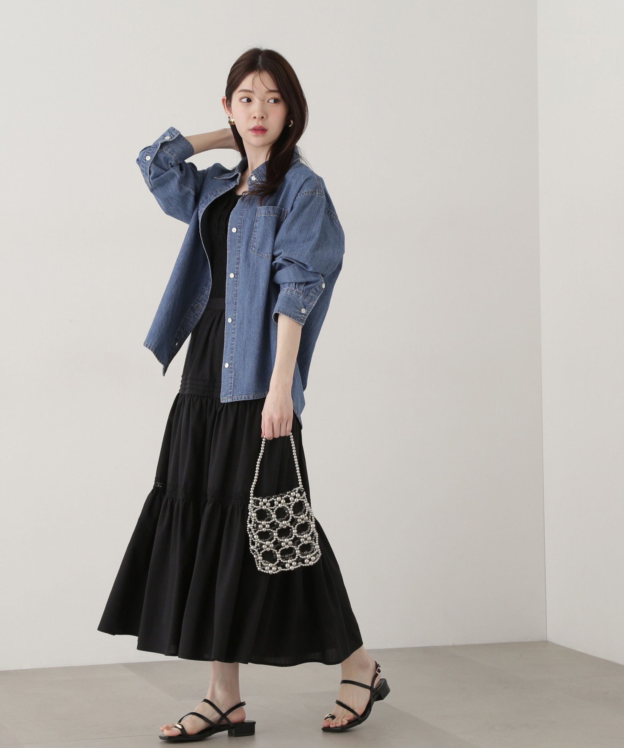 PROPORTION BODY DRESSING「《EDIT COLOGNE》ローンレーススカート」|スカート|