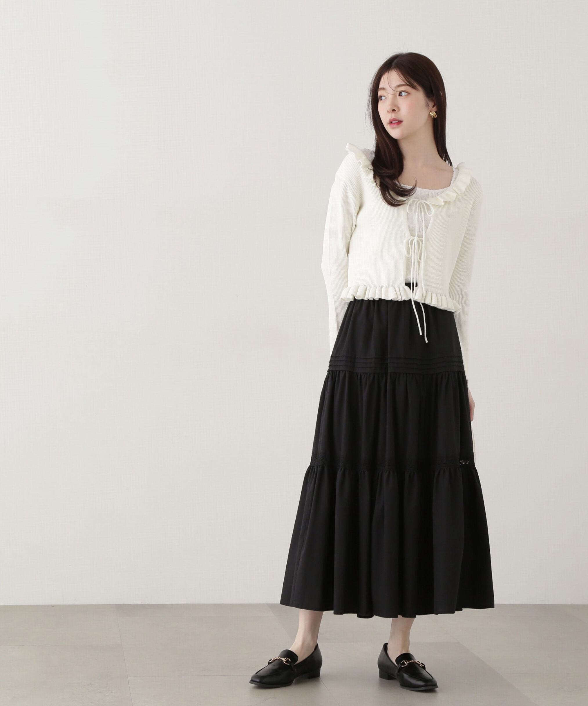 PROPORTION BODY DRESSING「《EDIT COLOGNE》ローンレーススカート」|スカート|