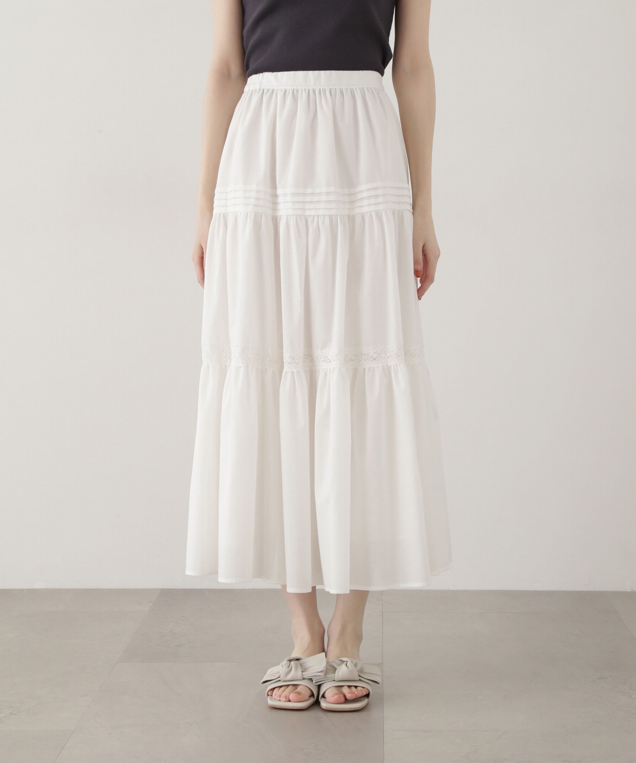 PROPORTION BODY DRESSING「《EDIT COLOGNE》ローンレーススカート」|スカート|