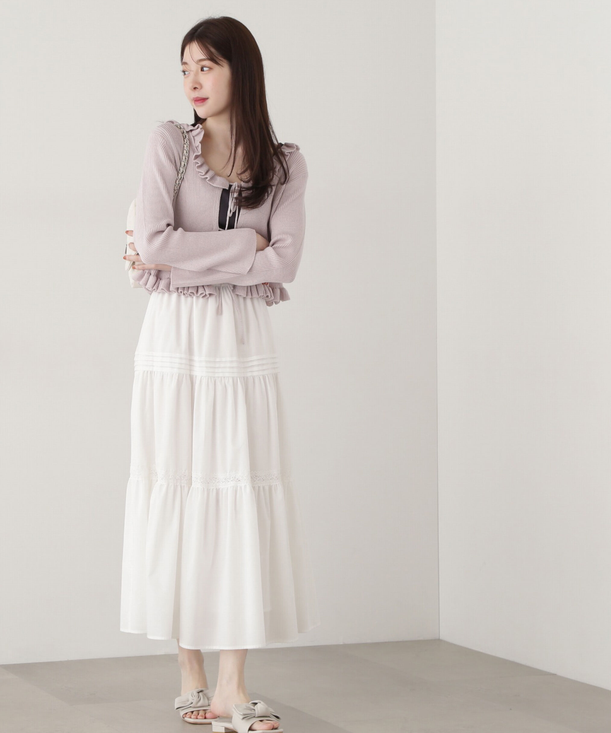 PROPORTION BODY DRESSING「《EDIT COLOGNE》ローンレーススカート」|スカート|