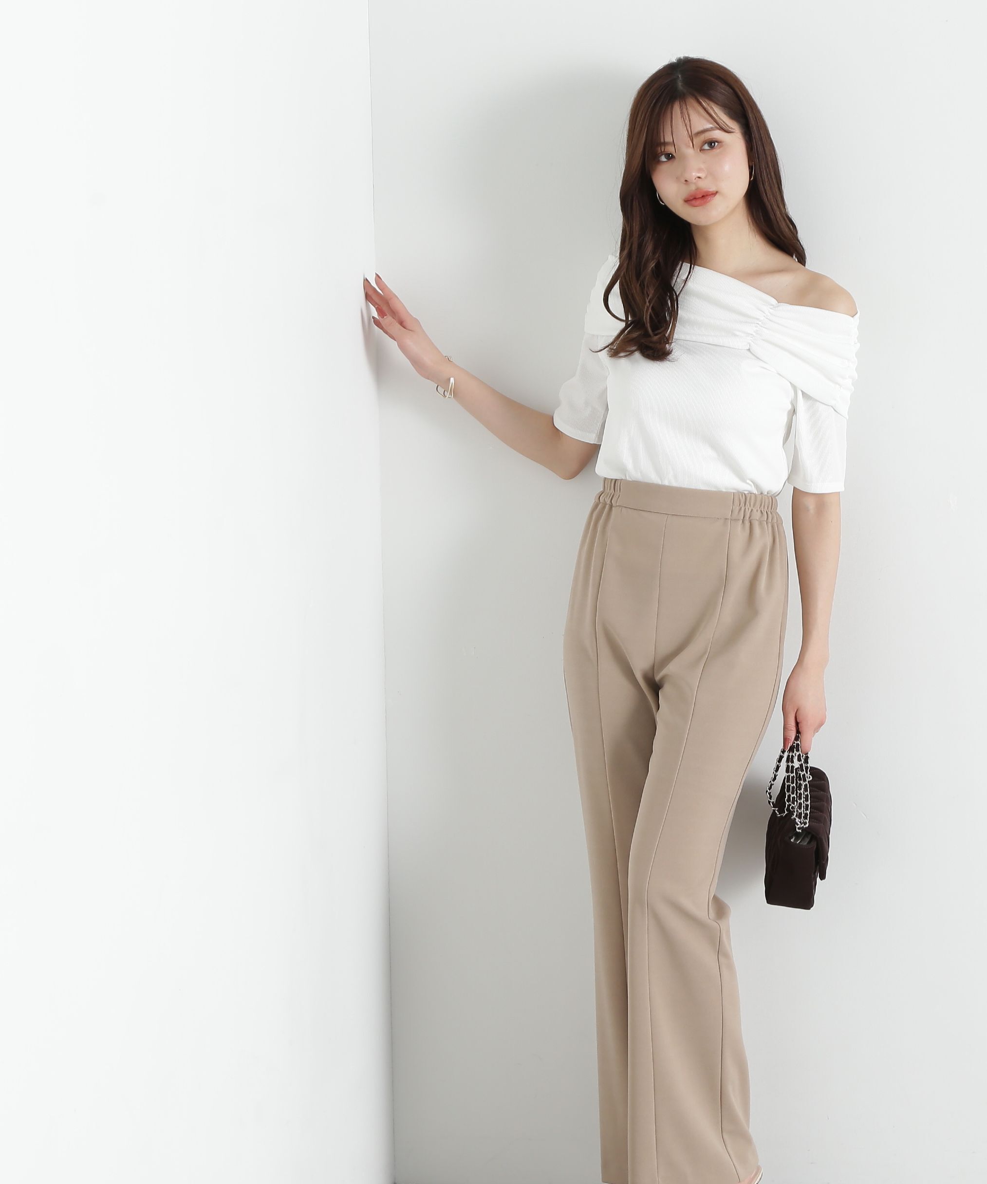 PROPORTION BODY DRESSING「デザインオフショルカットソー」|Tシャツ・カットソー|