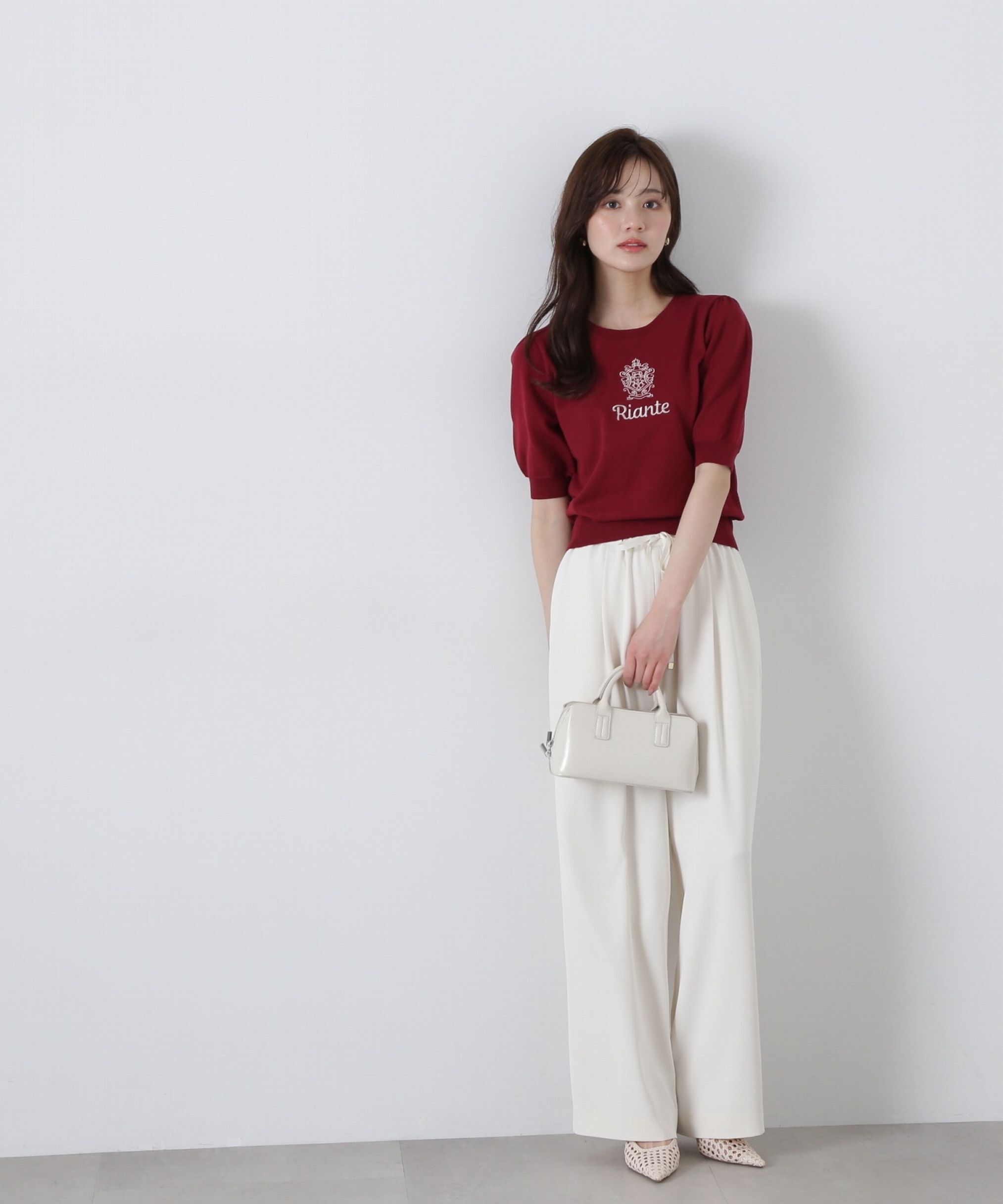 PROPORTION BODY DRESSING「エンブレムロゴ刺繍ニット」|ニット・セーター|