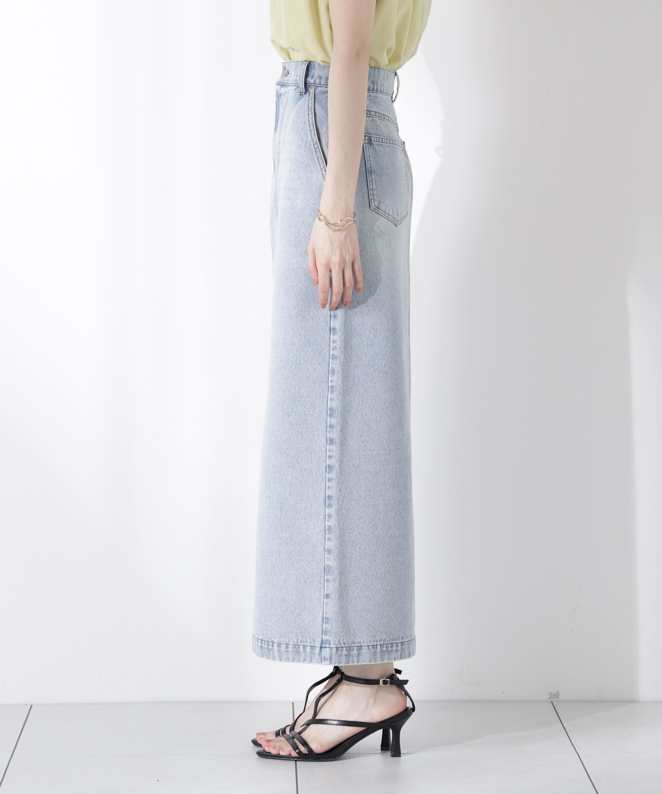 PROPORTION BODY DRESSING「デニムナロースカート」|スカート|