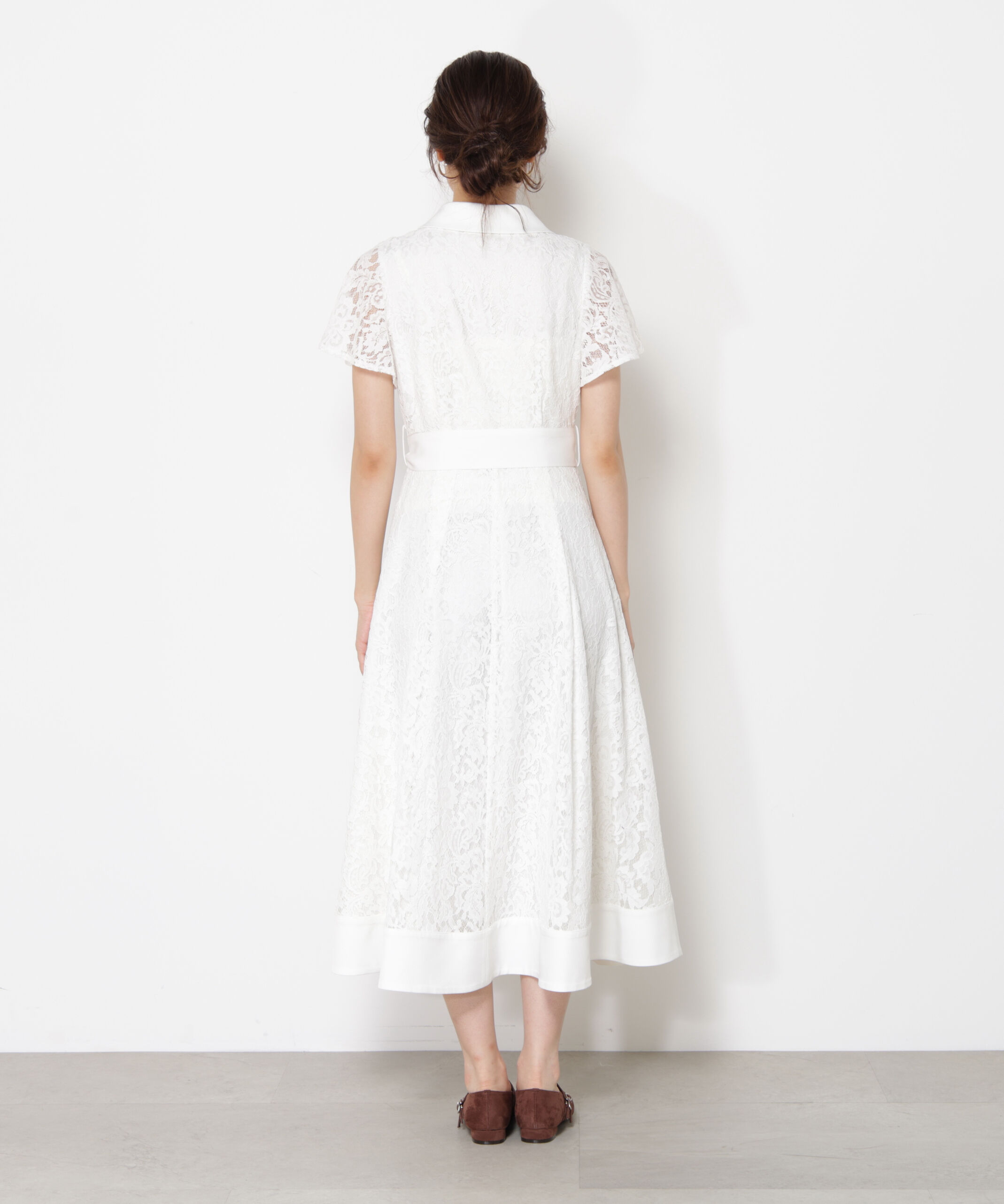 PROPORTION BODY DRESSING「レースシャツワンピース」|ワンピース|