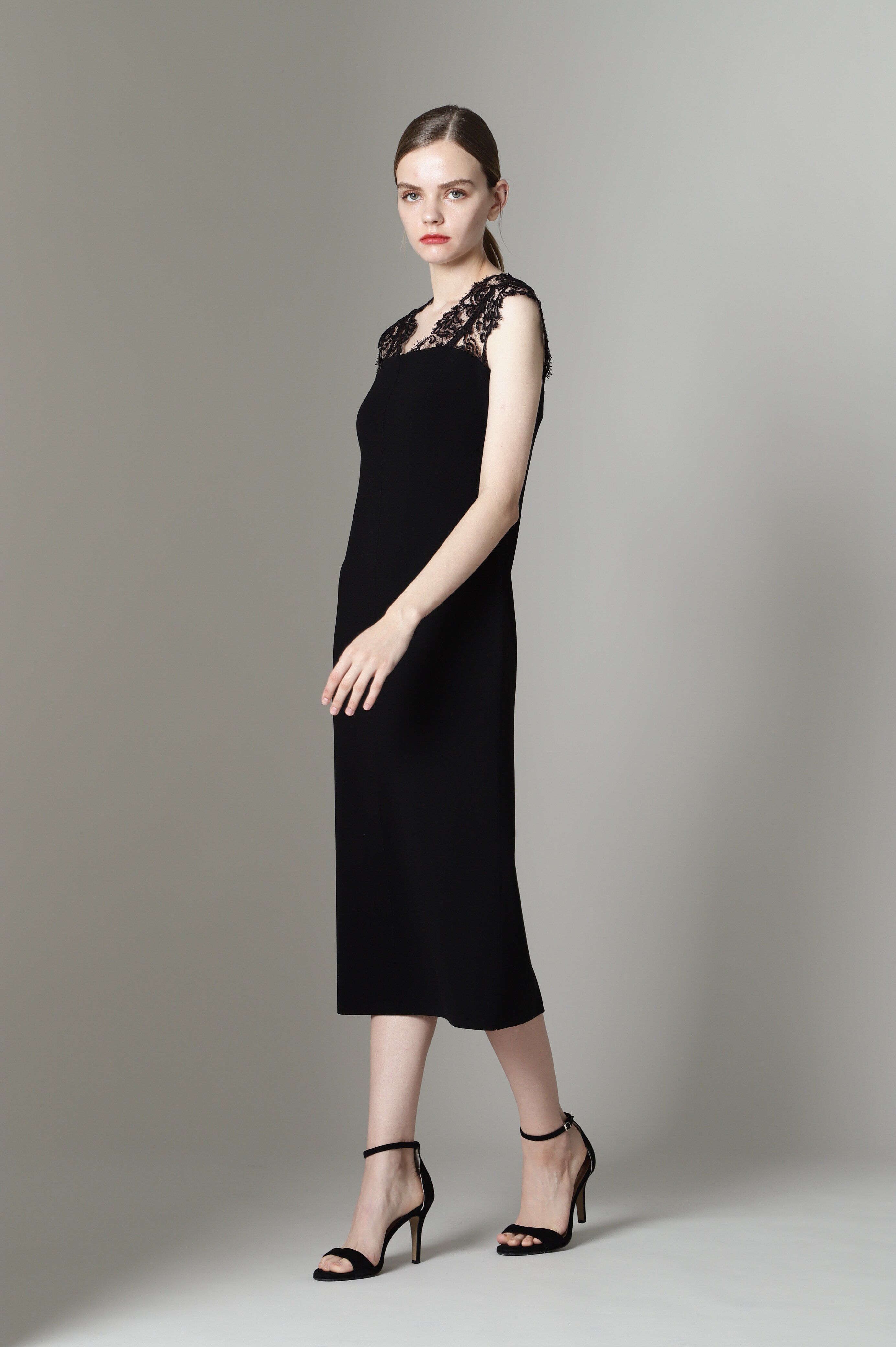  「[URBAN PRECIOUS]レースコンビニットワンピース」|ワンピース|