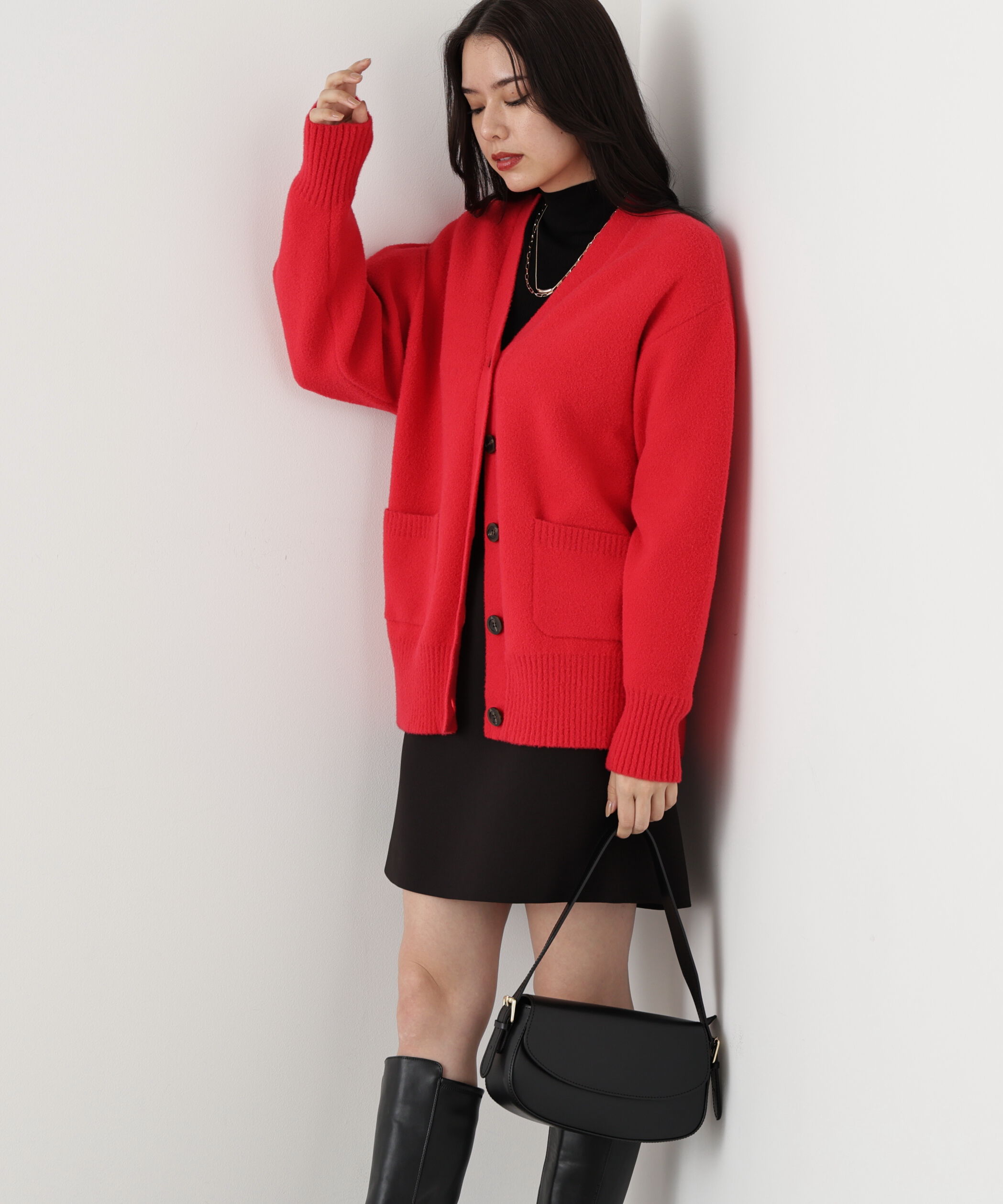  「◆［WEB限定色 ピンク］フェザーヤーンオーバーカーディガン」|その他|