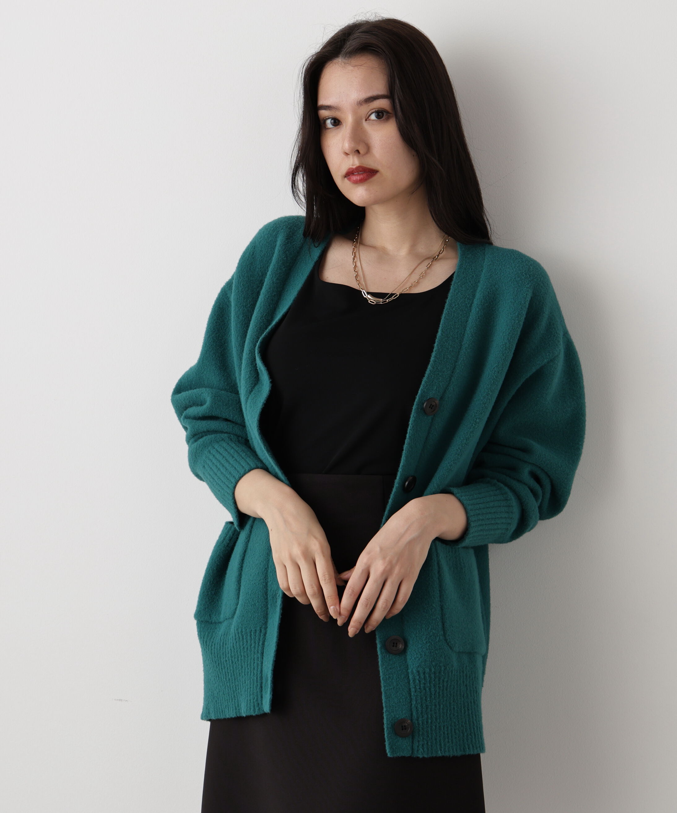  「◆［WEB限定色 ピンク］フェザーヤーンオーバーカーディガン」|その他|