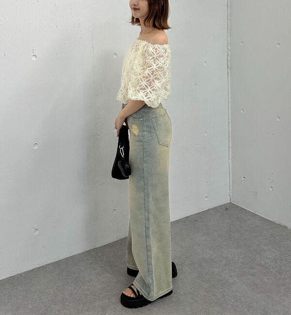 archives「モチーフレースオフショルブラウス」|シャツ・ブラウス|