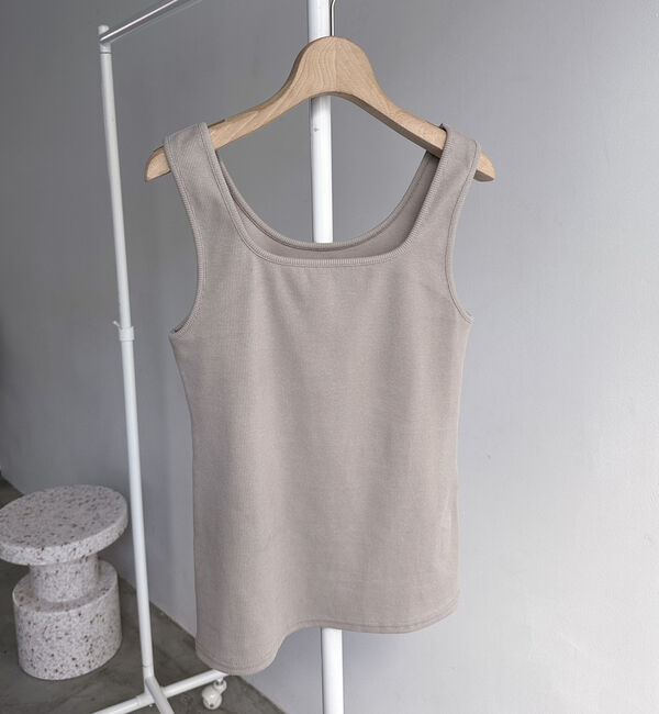 Doux archives「２ｗａｙスクエアリブタンクトップ／」|タンクトップ|