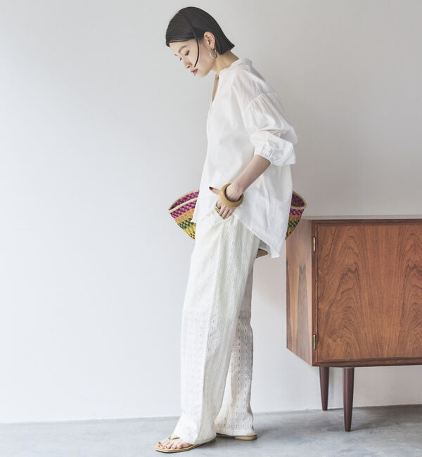 Doux archives「コットンリネン袖ボリュームシャツ」|シャツ・ブラウス|